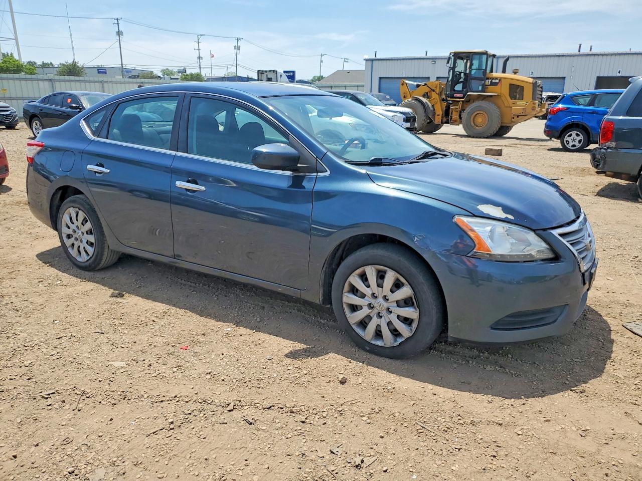 2014 Nissan Sentra Sv Blue vin: 3N1AB7AP1EL659947