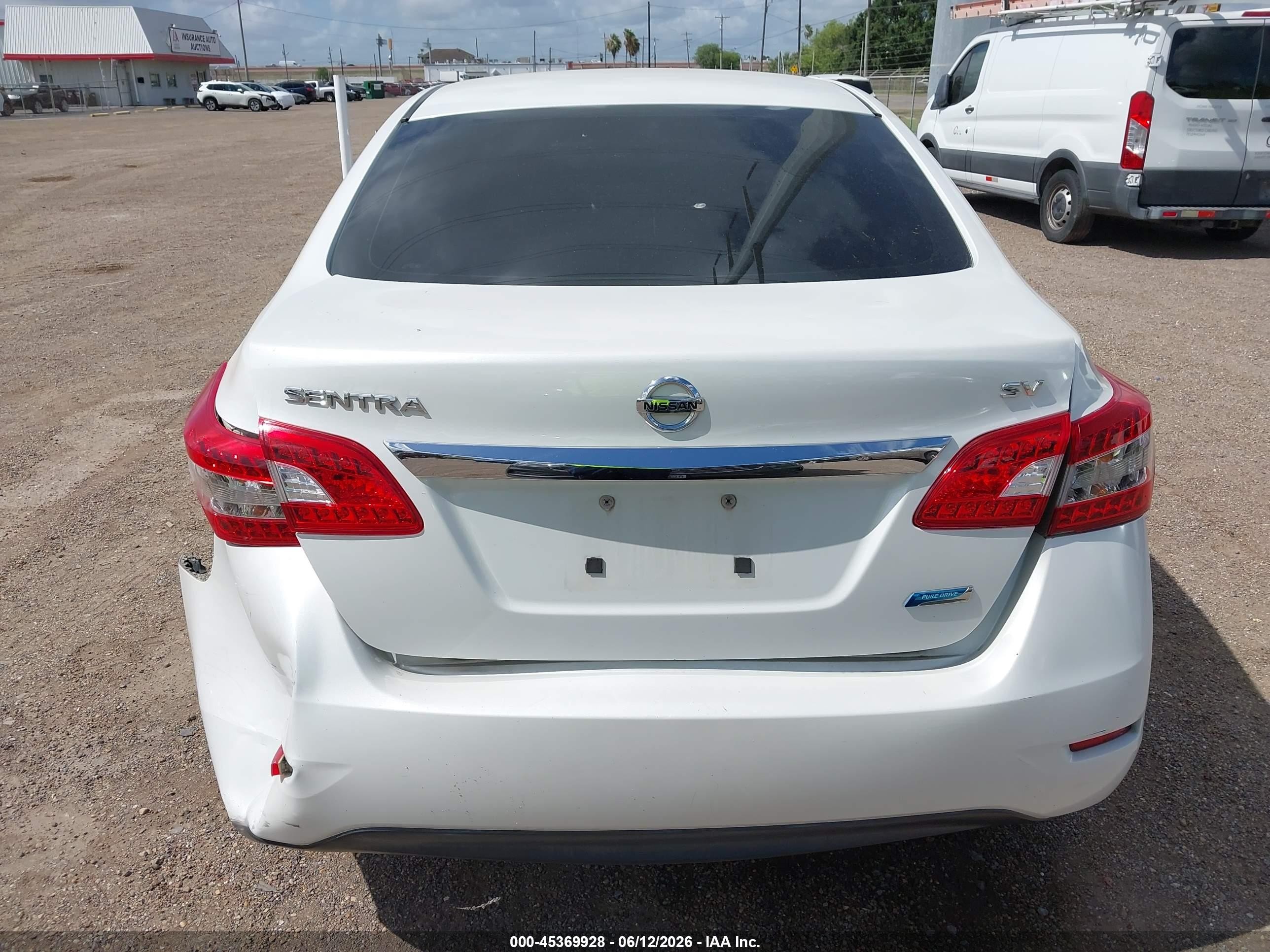 2014 Nissan Sentra Sv White vin: 3N1AB7AP1EL665392