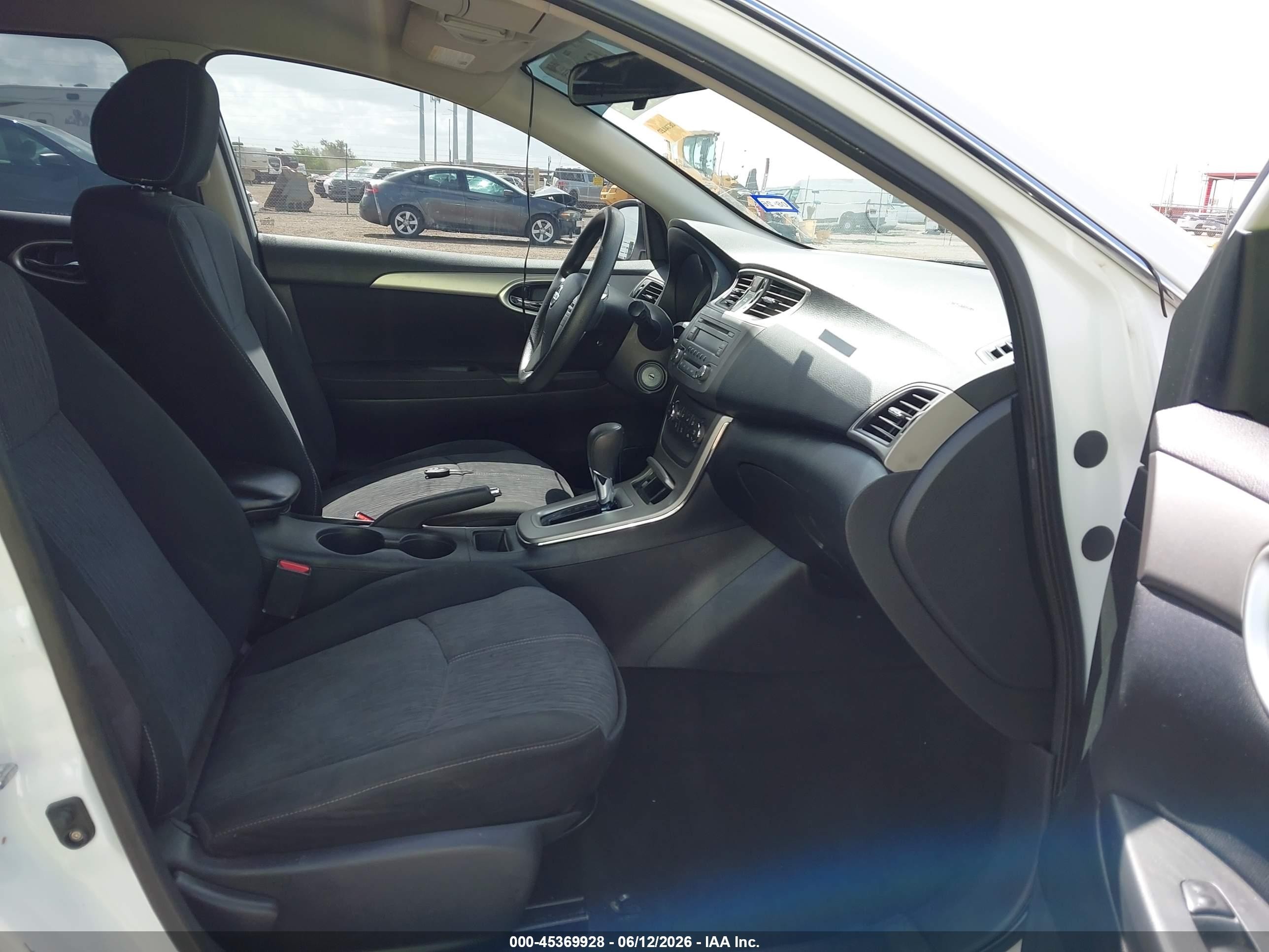 2014 Nissan Sentra Sv White vin: 3N1AB7AP1EL665392