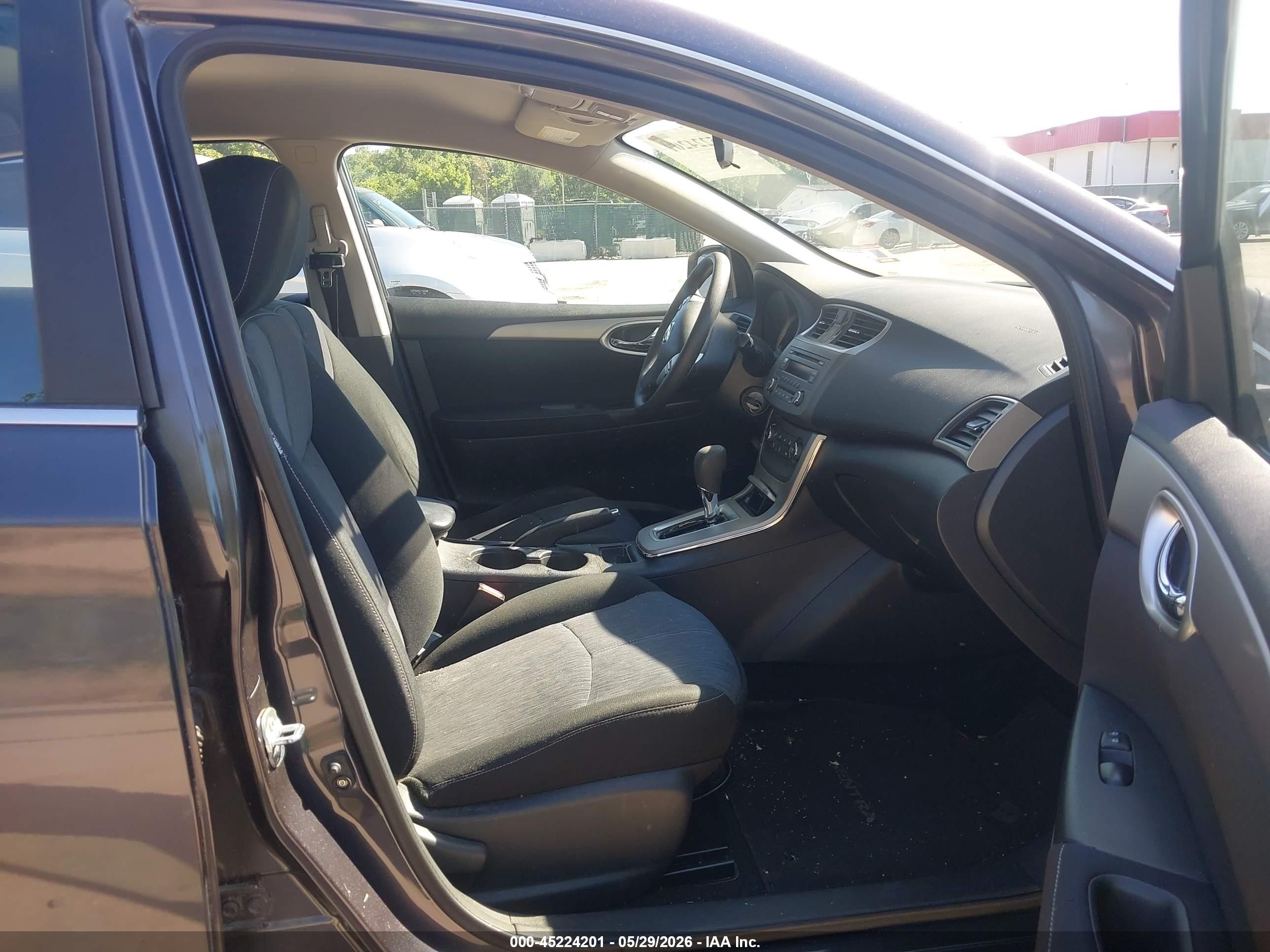 2014 Nissan Sentra Sv Gray vin: 3N1AB7AP1EL668308