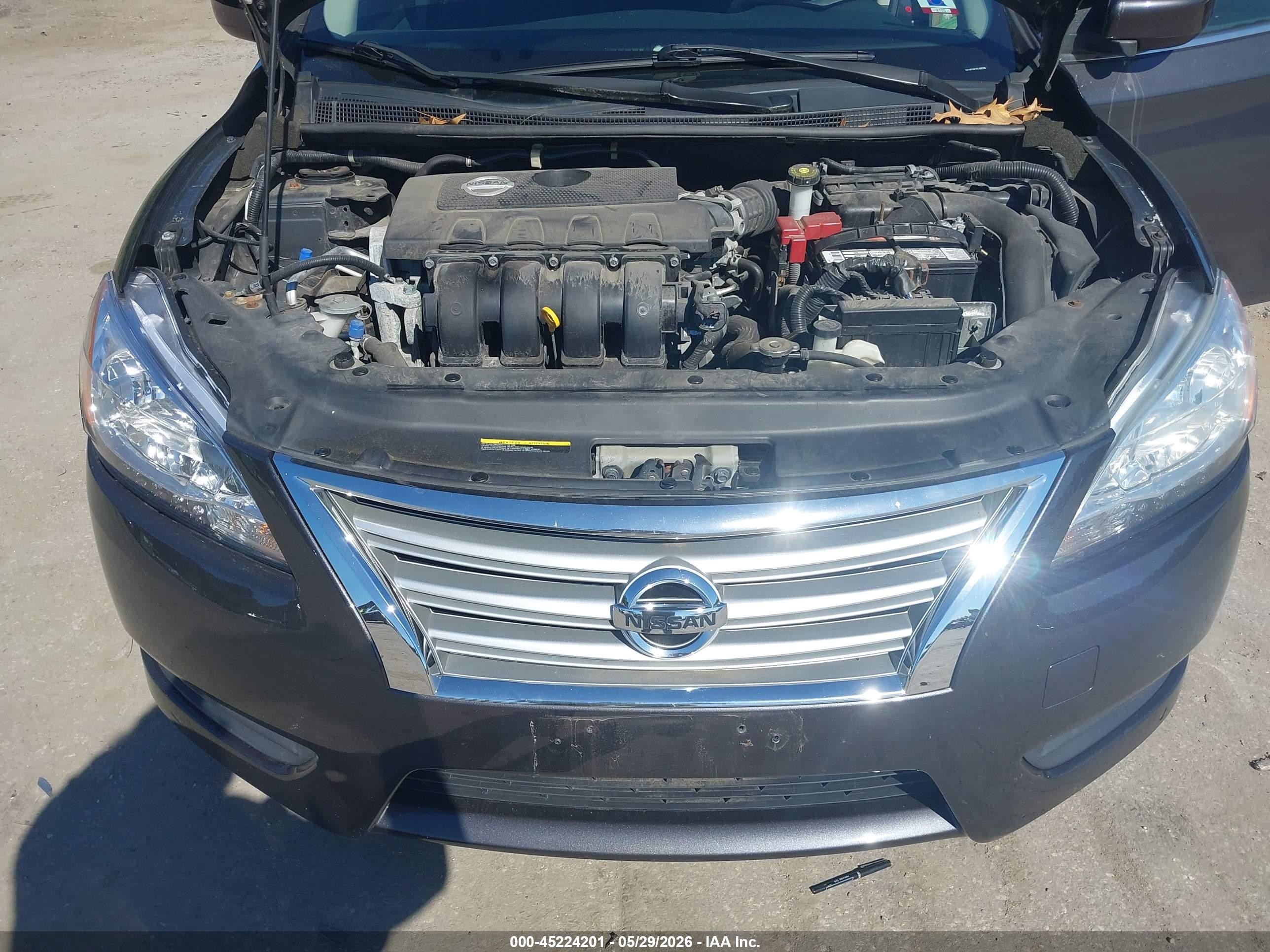2014 Nissan Sentra Sv Gray vin: 3N1AB7AP1EL668308