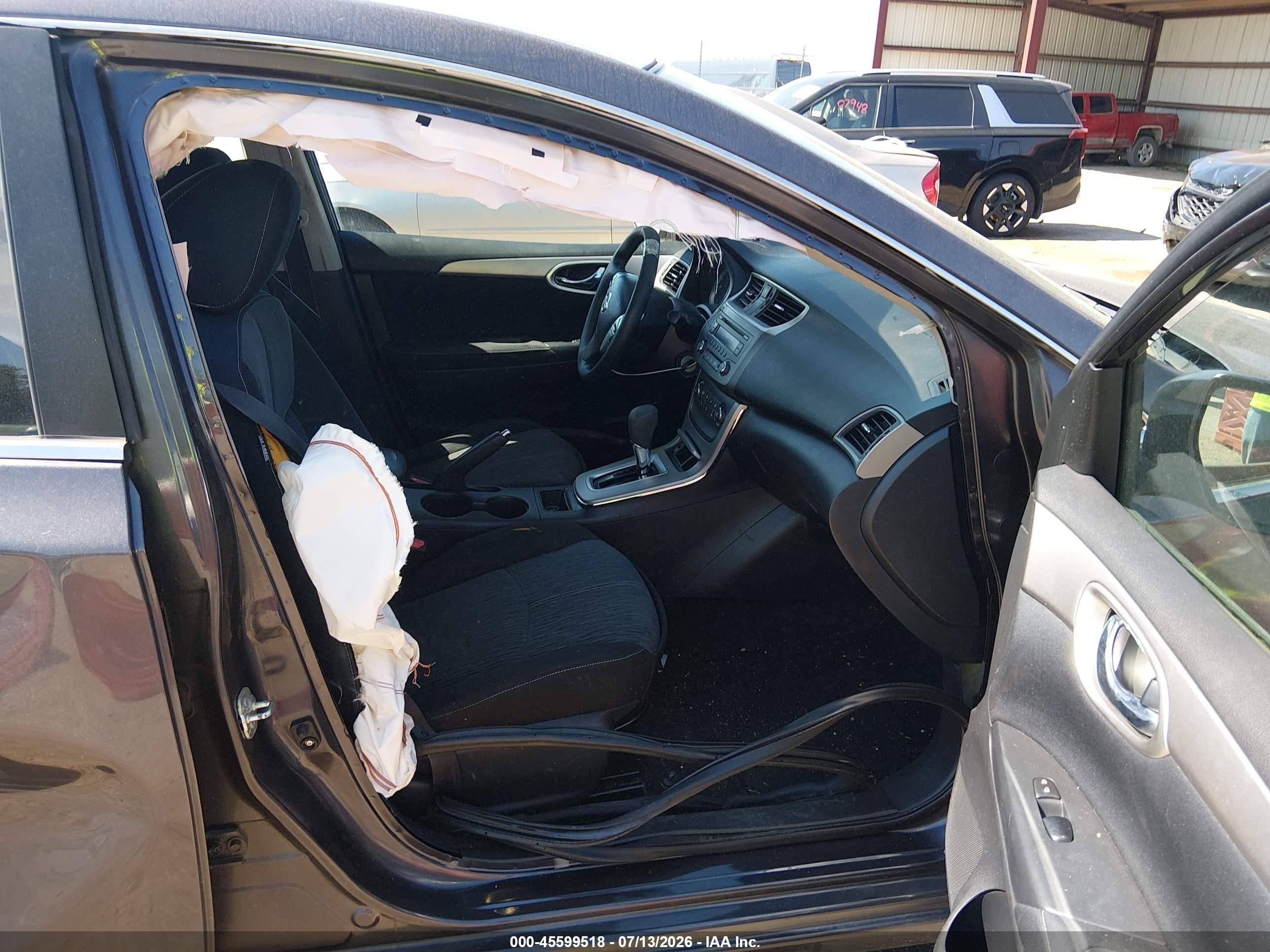 2014 Nissan Sentra Sv Gray vin: 3N1AB7AP1EL669328