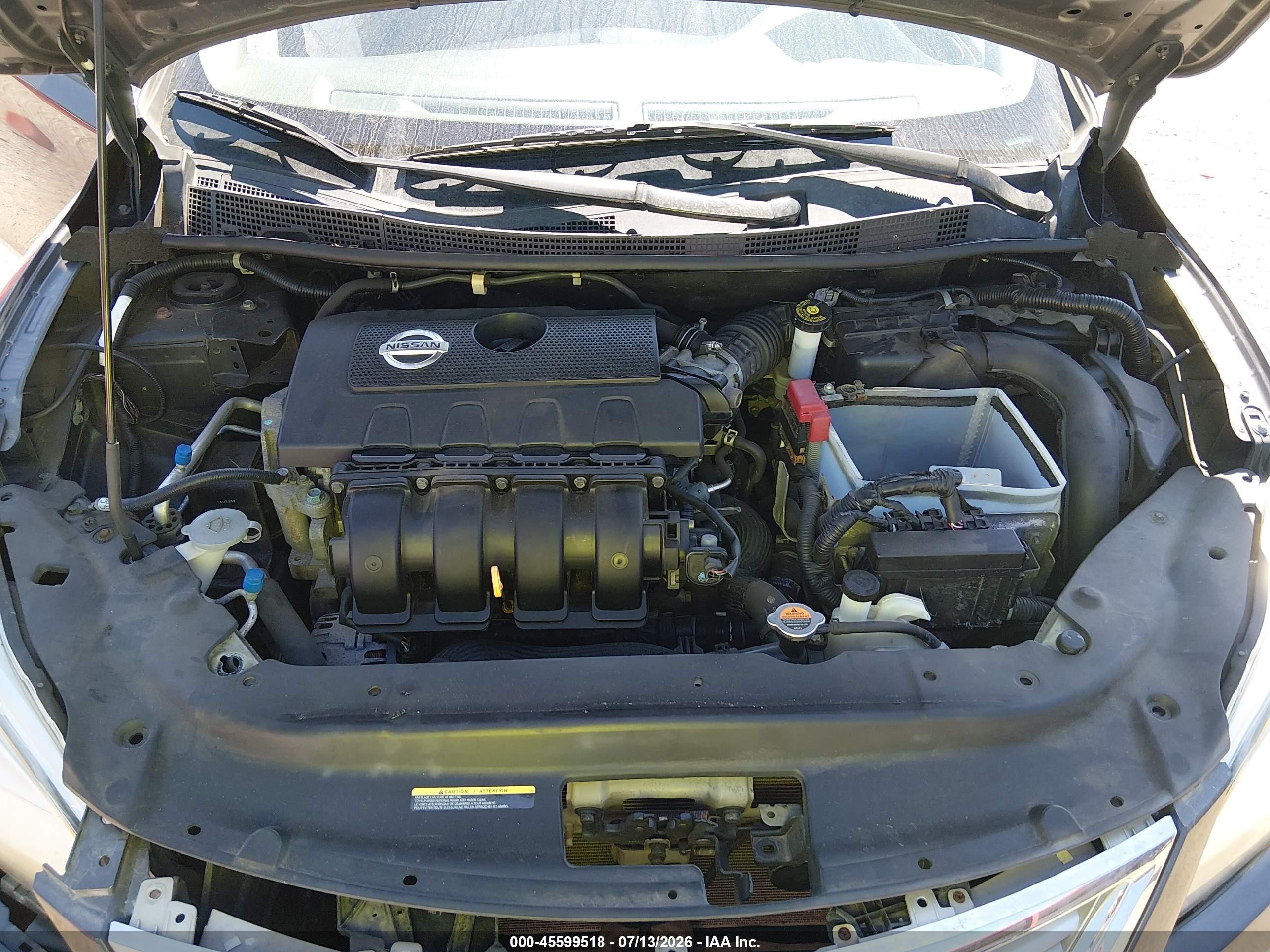 2014 Nissan Sentra Sv Gray vin: 3N1AB7AP1EL669328