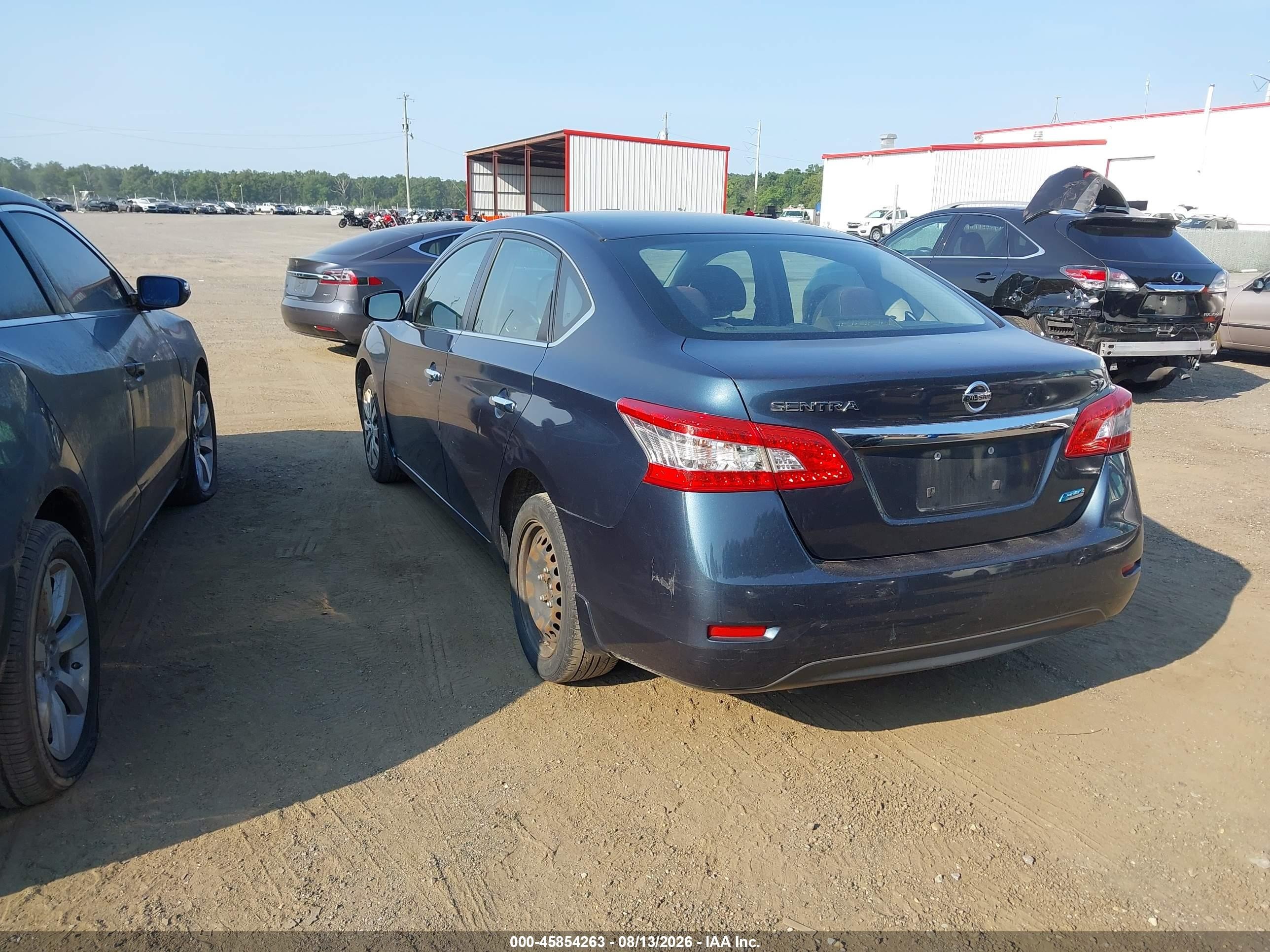 2014 Nissan Sentra Fe+ S/fe+ Sv/s/sl/sr/sv Light Blue vin: 3N1AB7AP1EL669572