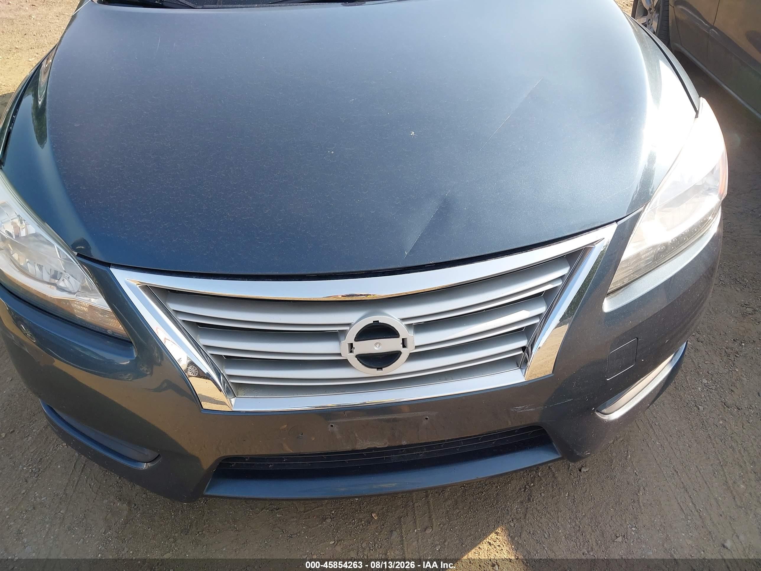 2014 Nissan Sentra Fe+ S/fe+ Sv/s/sl/sr/sv Light Blue vin: 3N1AB7AP1EL669572