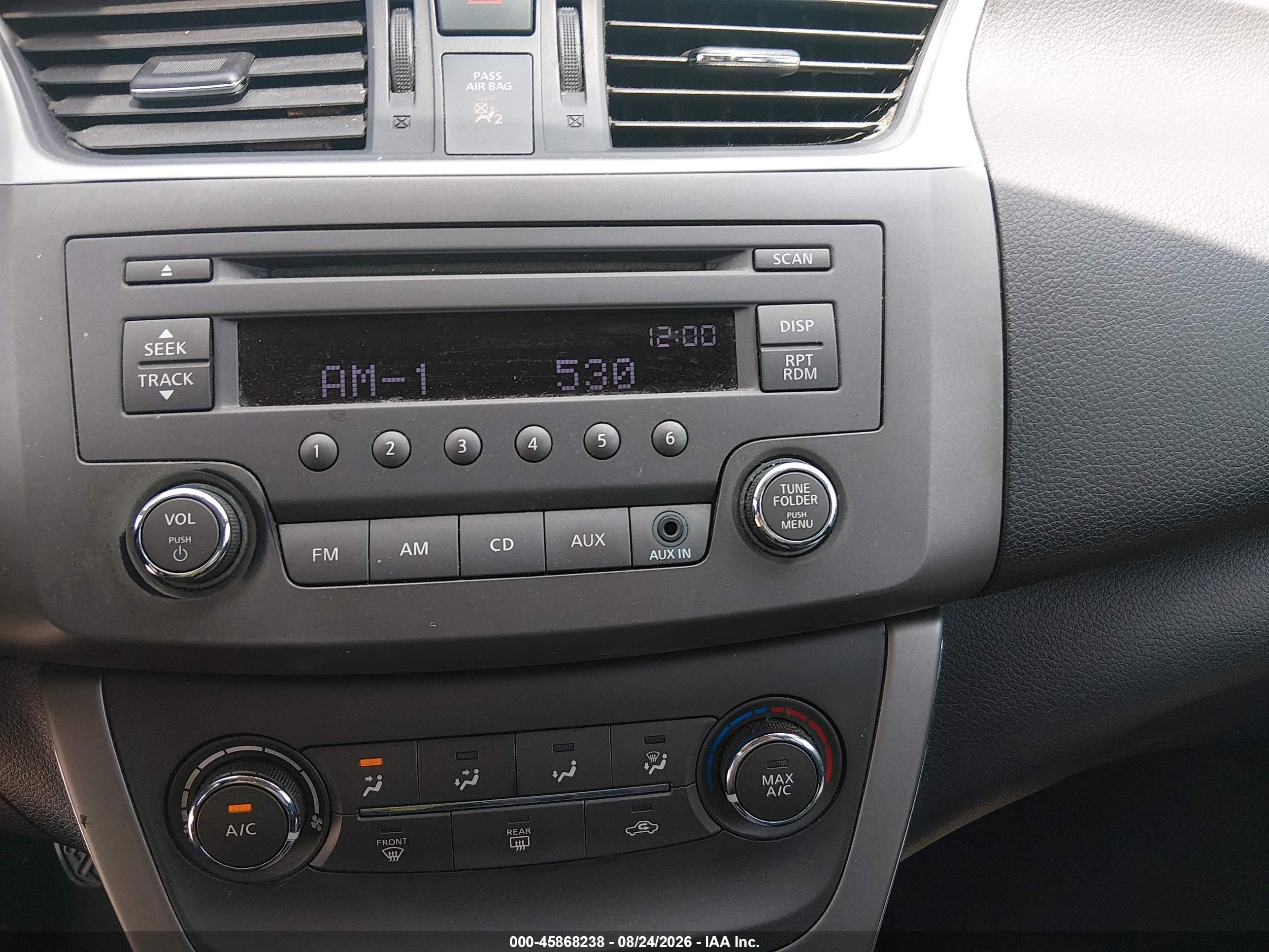 2014 Nissan Sentra Fe+ S/fe+ Sv/s/sl/sr/sv Серебряный vin: 3N1AB7AP1EL672830