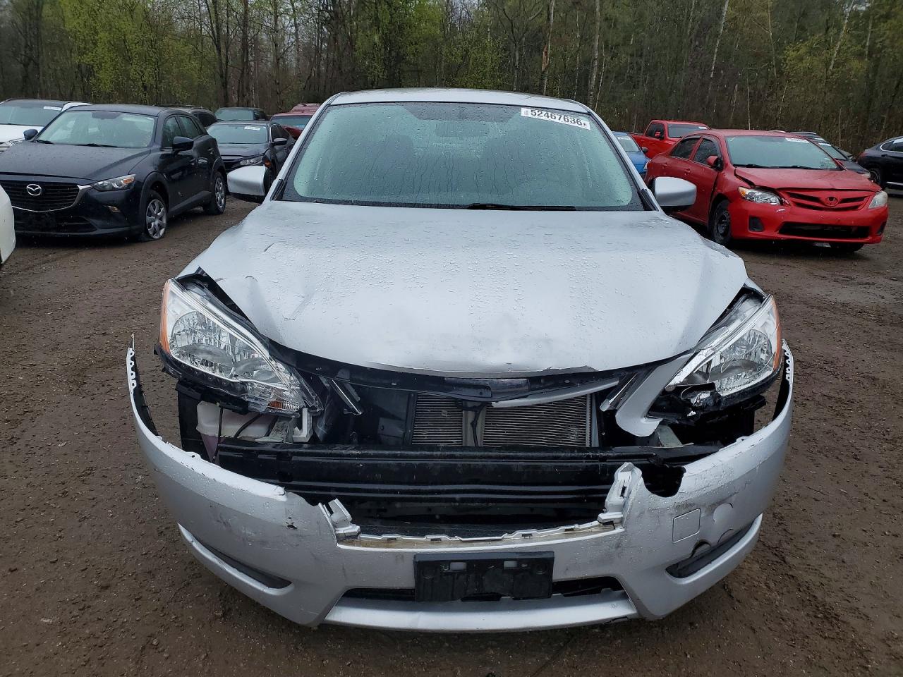 2014 Nissan Sentra S Silver vin: 3N1AB7AP1EL674786