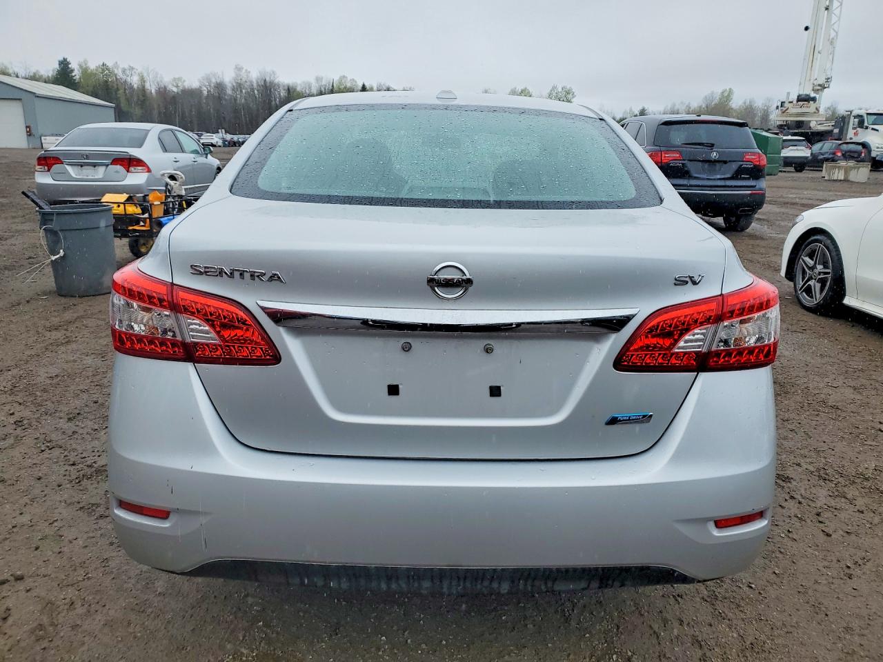 2014 Nissan Sentra S Silver vin: 3N1AB7AP1EL674786