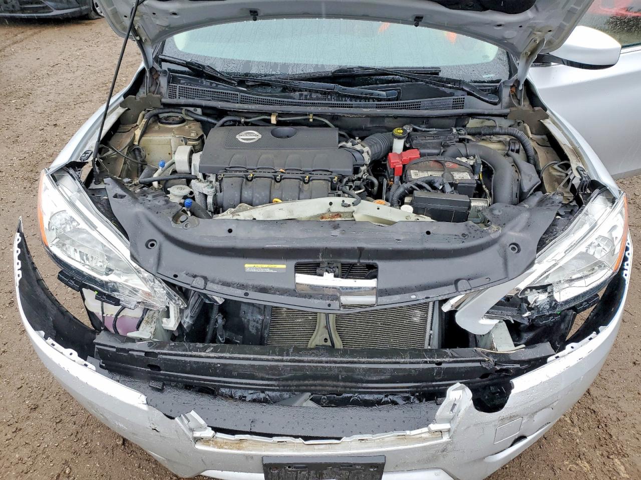 2014 Nissan Sentra S Silver vin: 3N1AB7AP1EL674786
