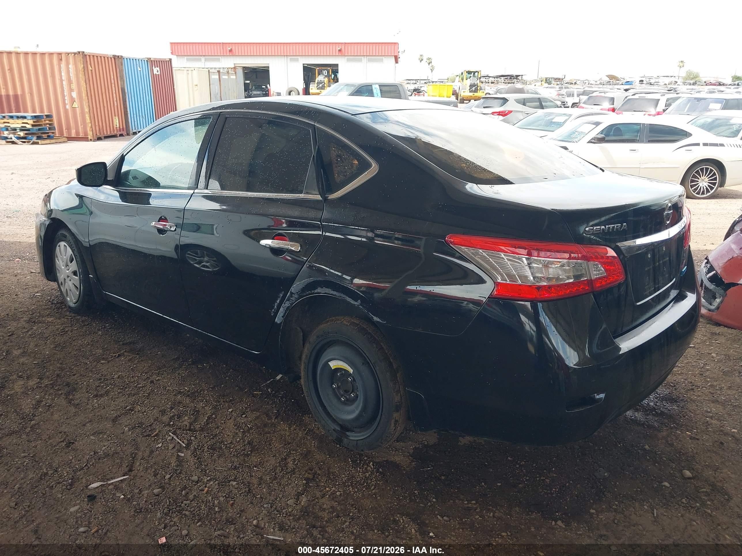 2014 Nissan Sentra Sv Black vin: 3N1AB7AP1EL674805