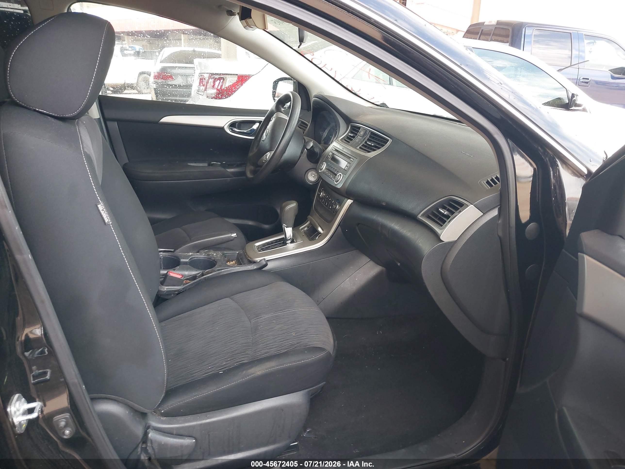 2014 Nissan Sentra Sv Black vin: 3N1AB7AP1EL674805