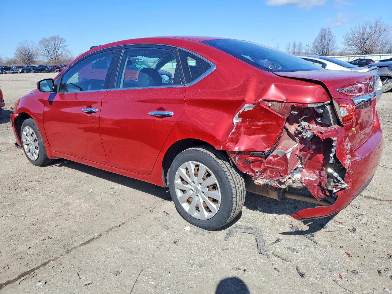 2014 Nissan Sentra Sv Red vin: 3N1AB7AP1EL675579