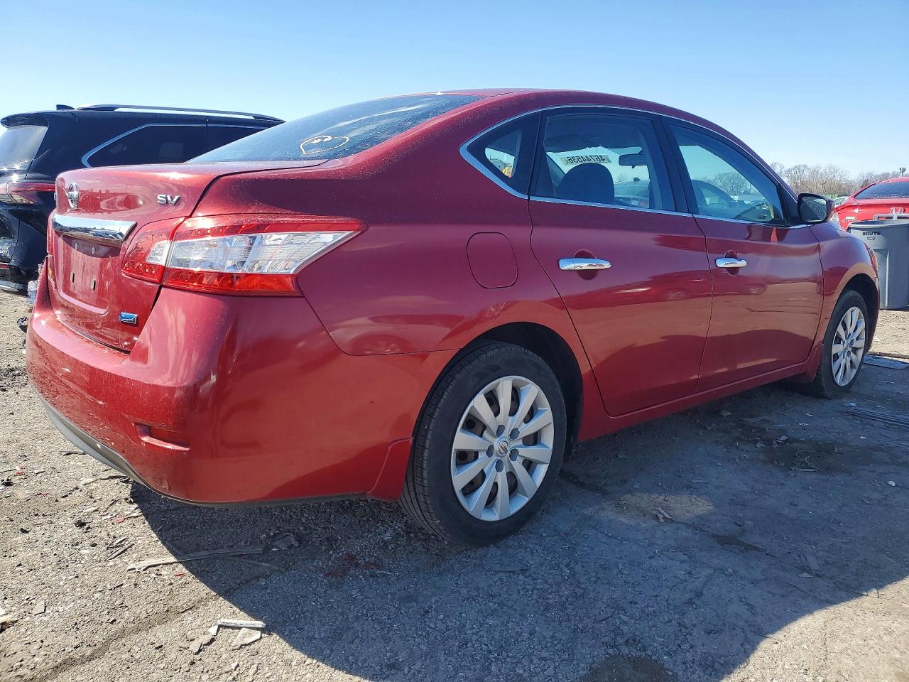 2014 Nissan Sentra Sv Red vin: 3N1AB7AP1EL675579