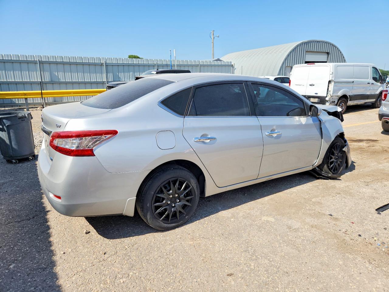 2014 Nissan Sentra Sv Silver vin: 3N1AB7AP1EL676697