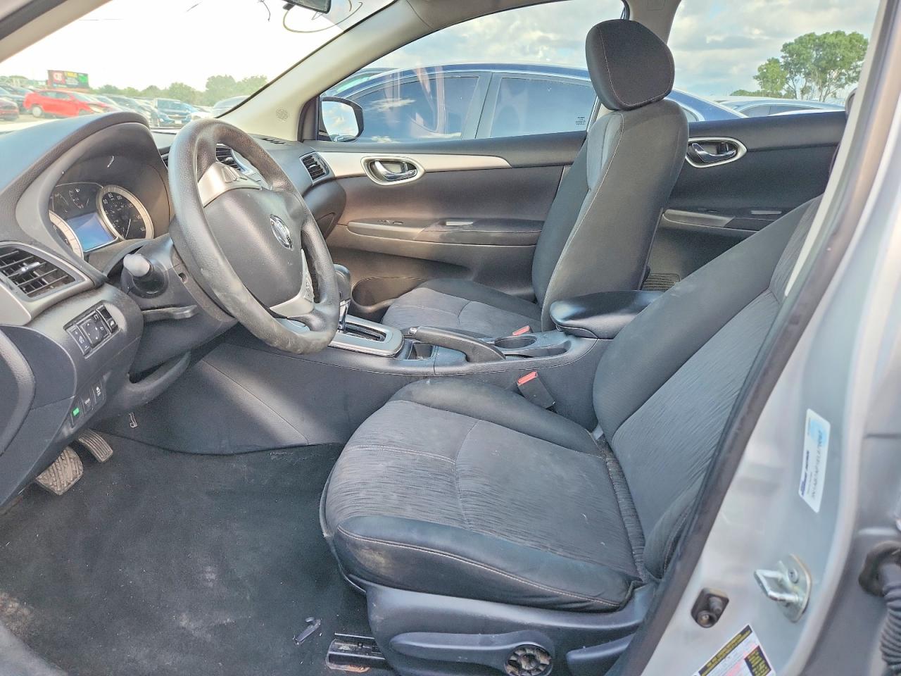 2014 Nissan Sentra Sv Silver vin: 3N1AB7AP1EL676697