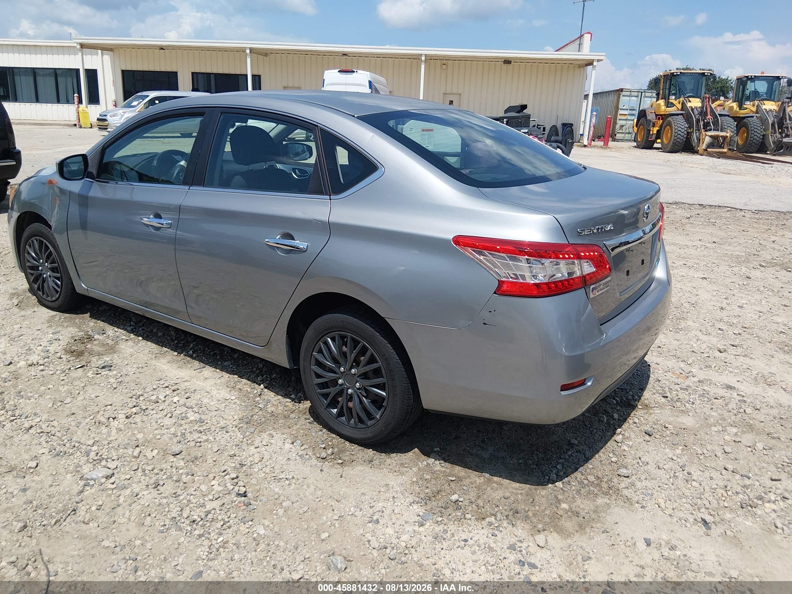 2014 Nissan Sentra S Silver vin: 3N1AB7AP1EL679809