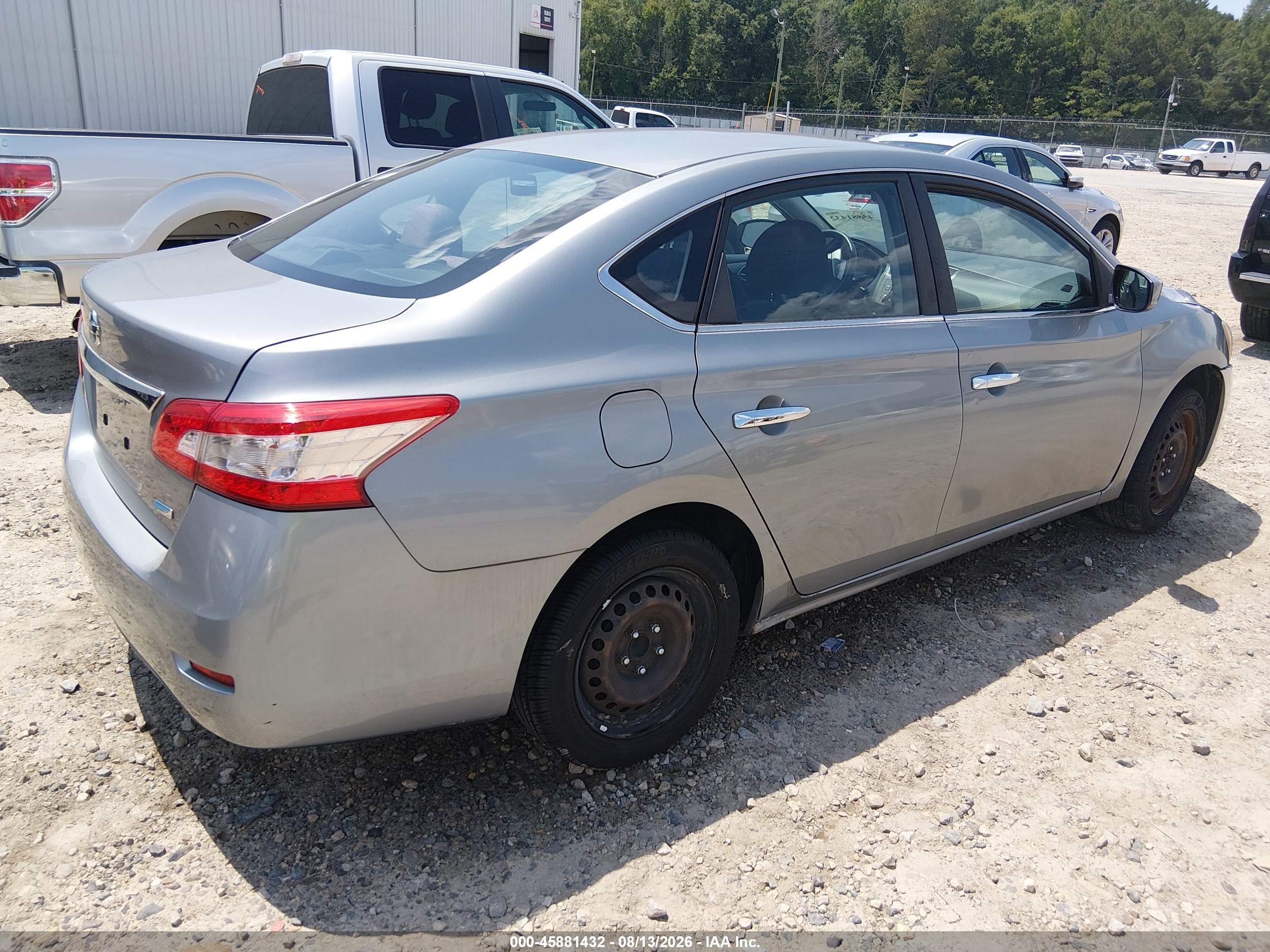 2014 Nissan Sentra S Silver vin: 3N1AB7AP1EL679809