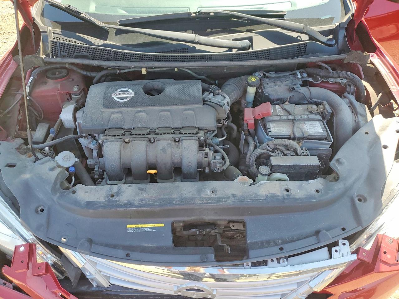 2014 Nissan Sentra S Красный vin: 3N1AB7AP1EL682676