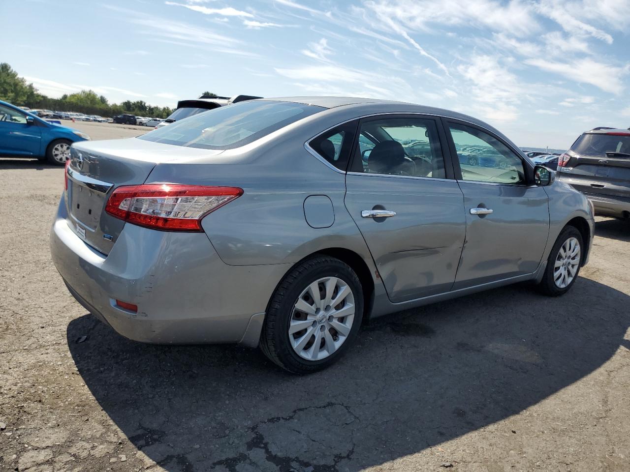 2014 Nissan Sentra S Silver vin: 3N1AB7AP1EL684444