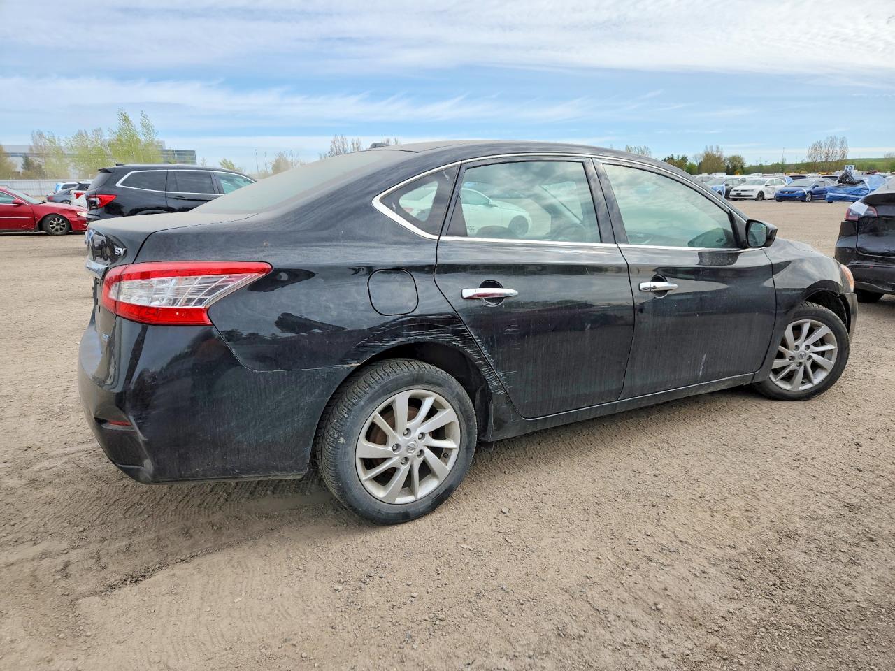 2014 Nissan Sentra S Черный vin: 3N1AB7AP1EL692429