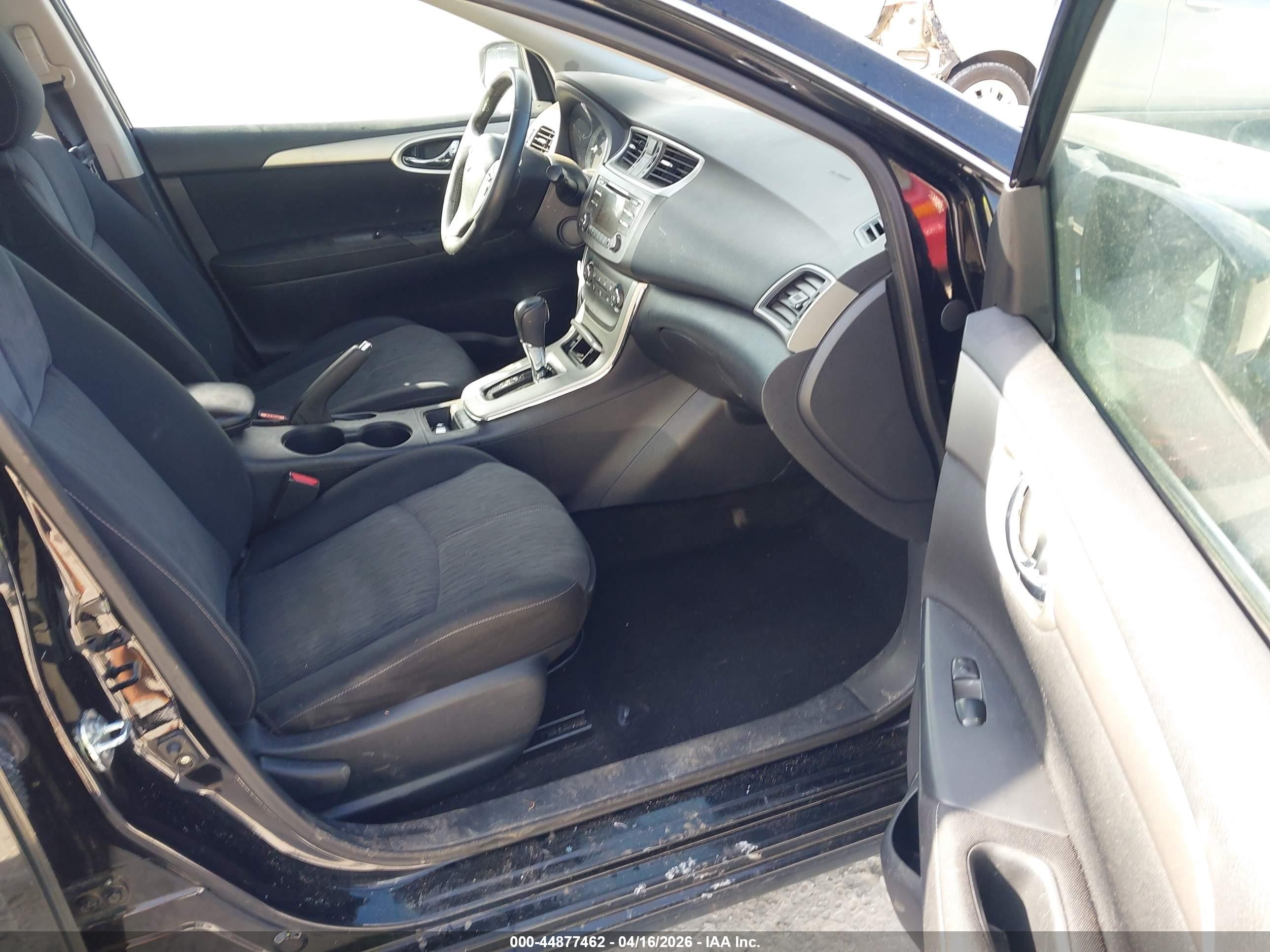 2014 Nissan Sentra Sv Black vin: 3N1AB7AP1EY200551