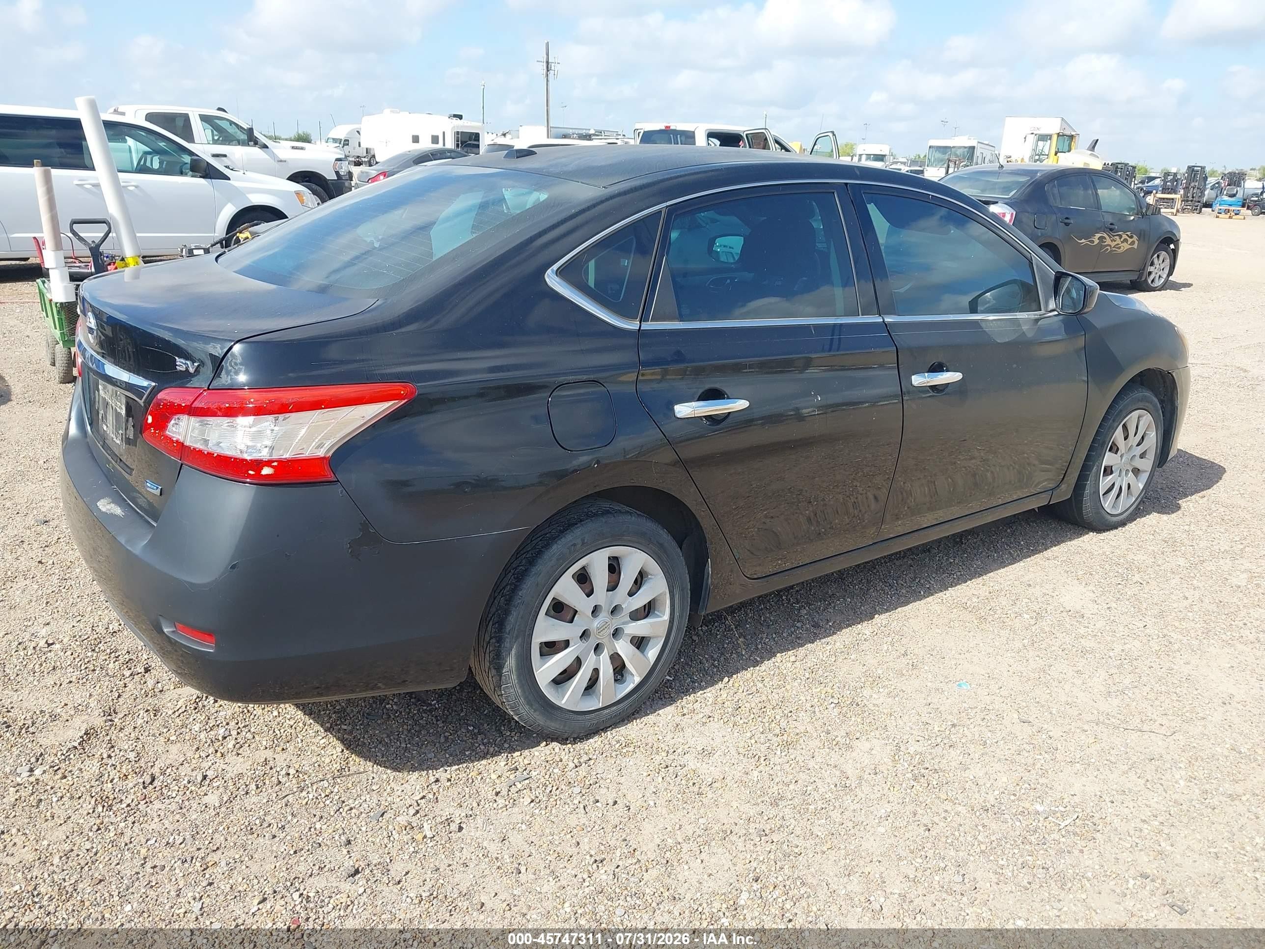 2014 Nissan Sentra Sv Черный vin: 3N1AB7AP1EY201232