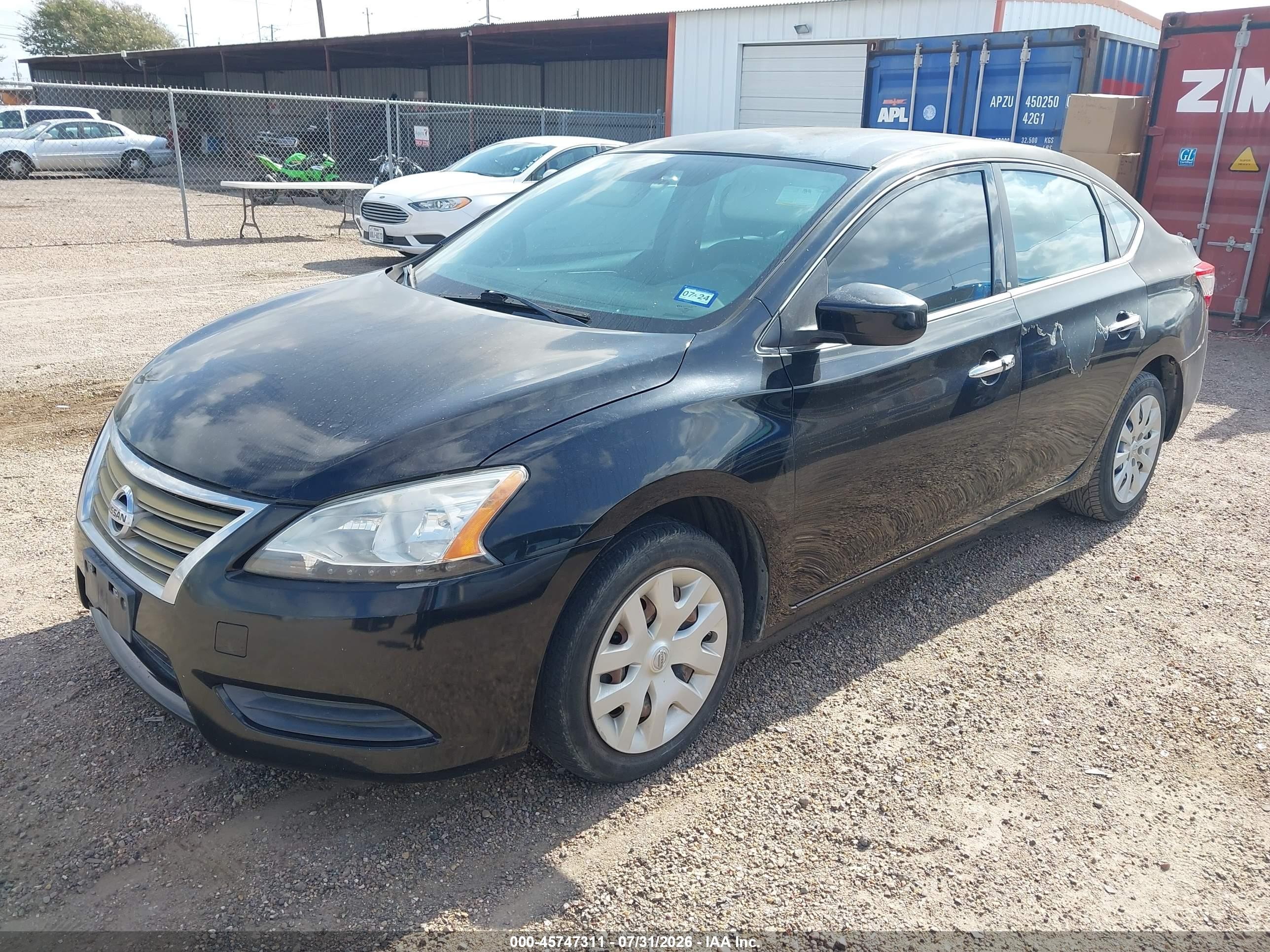 2014 Nissan Sentra Sv Черный vin: 3N1AB7AP1EY201232