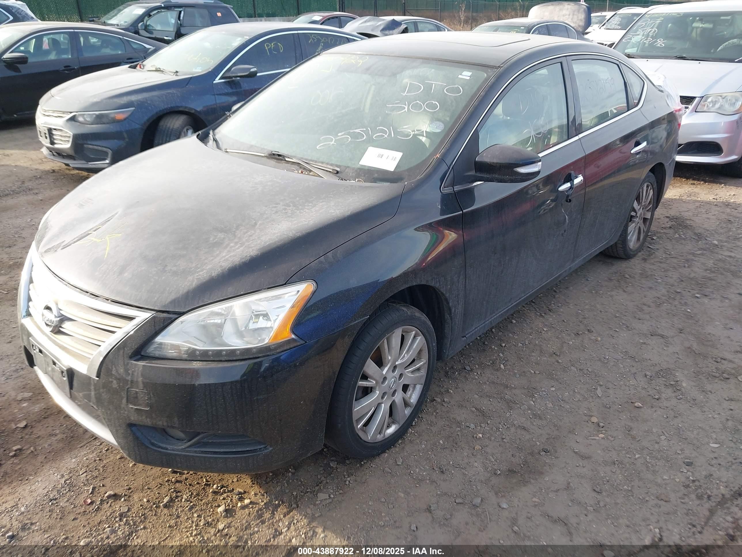 2014 Nissan Sentra Sl Black vin: 3N1AB7AP1EY203661
