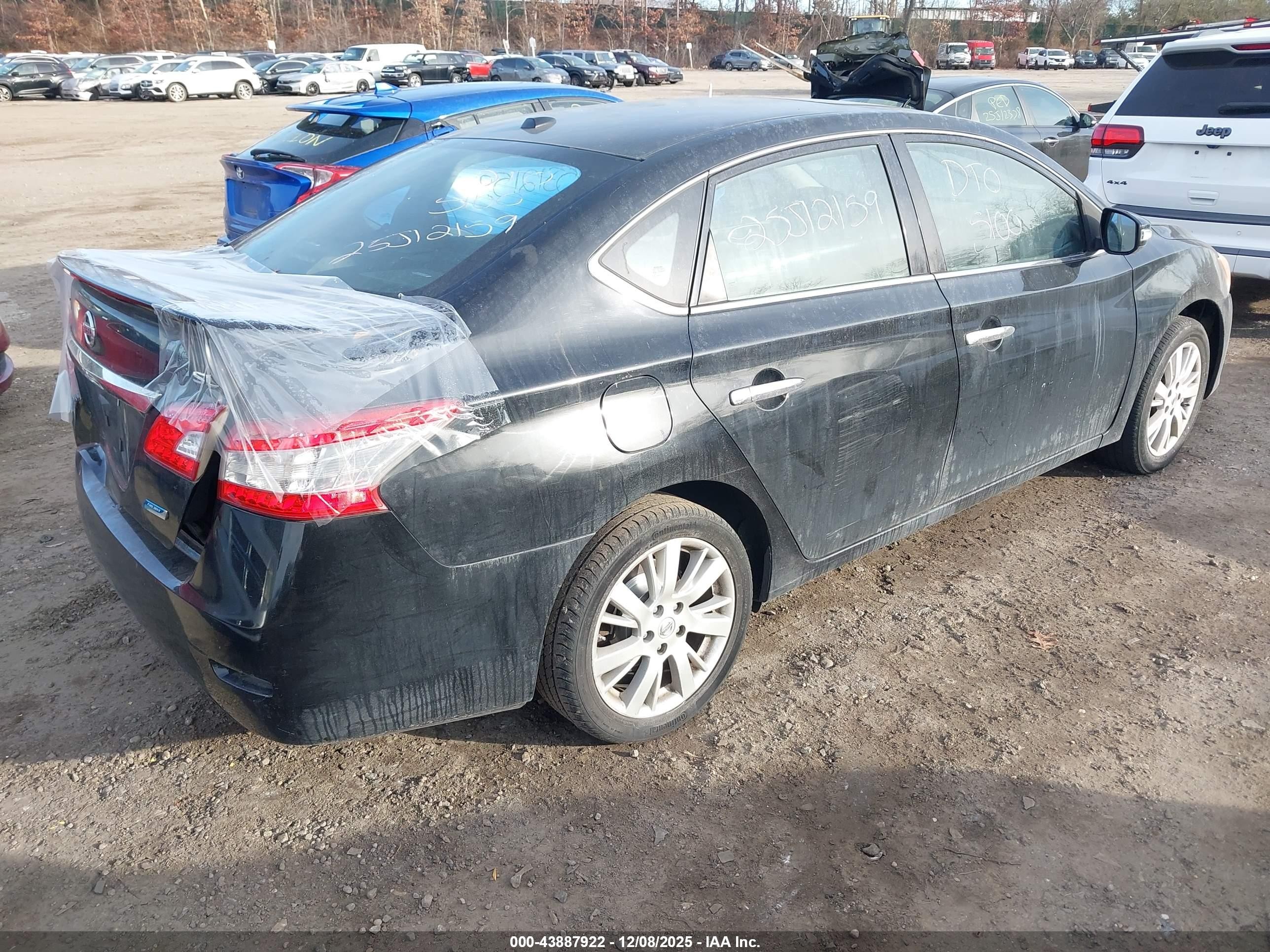 2014 Nissan Sentra Sl Black vin: 3N1AB7AP1EY203661