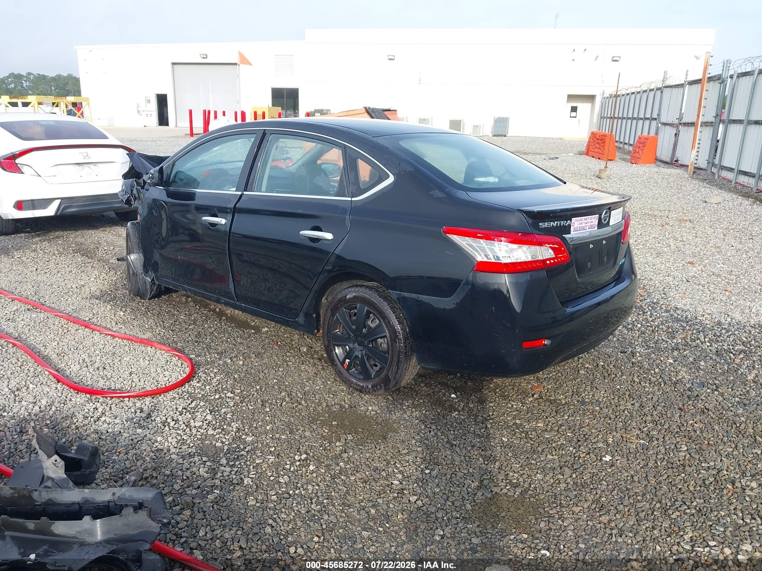 2014 Nissan Sentra Fe+ S Black vin: 3N1AB7AP1EY204664