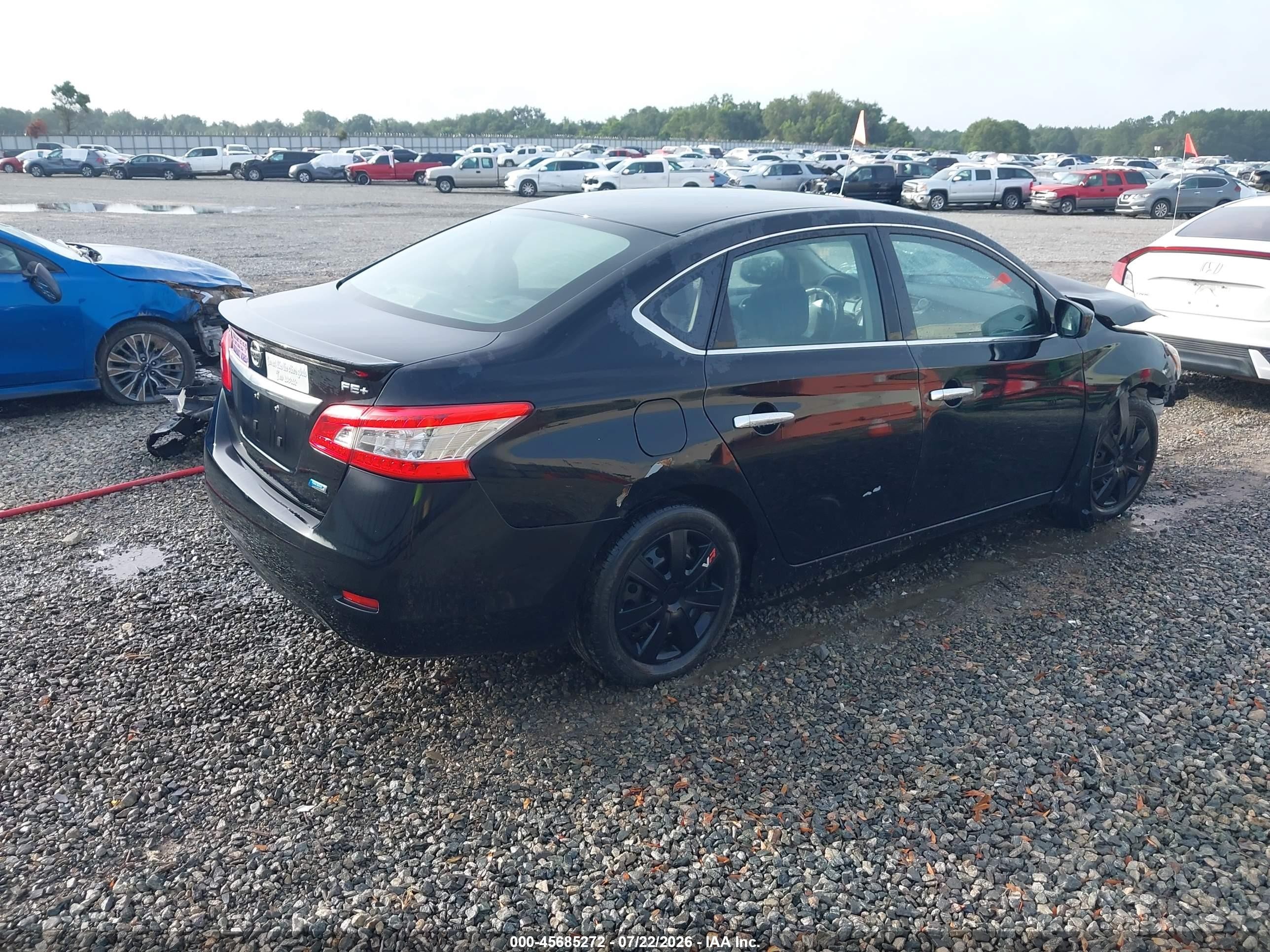 2014 Nissan Sentra Fe+ S Black vin: 3N1AB7AP1EY204664