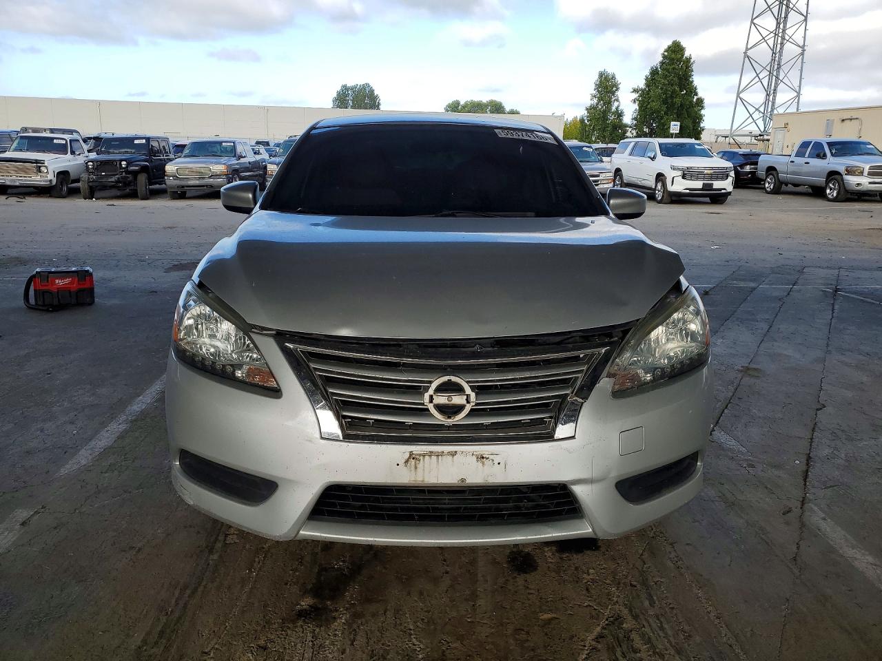 2014 Nissan Sentra Sv Silver vin: 3N1AB7AP1EY211923