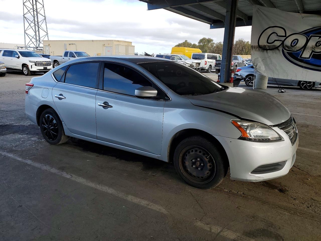 2014 Nissan Sentra Sv Silver vin: 3N1AB7AP1EY211923