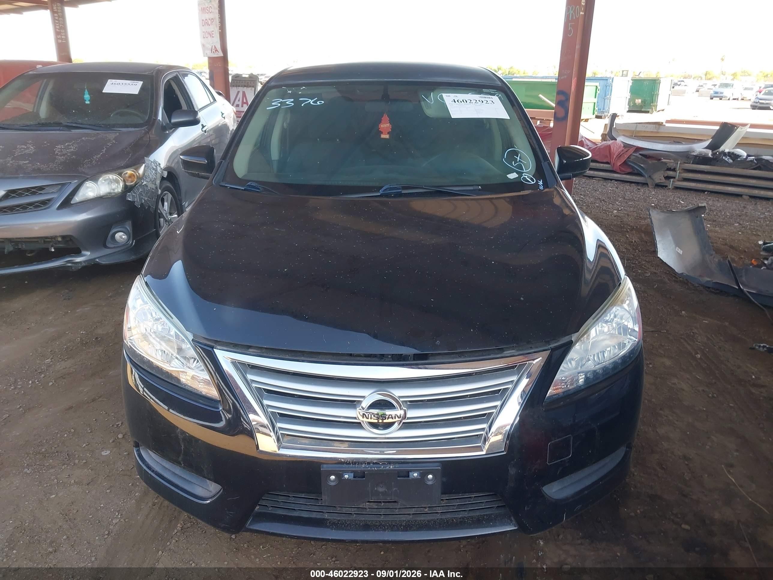 2014 Nissan Sentra Fe+ S/fe+ Sv/s/sl/sr/sv Black vin: 3N1AB7AP1EY214773