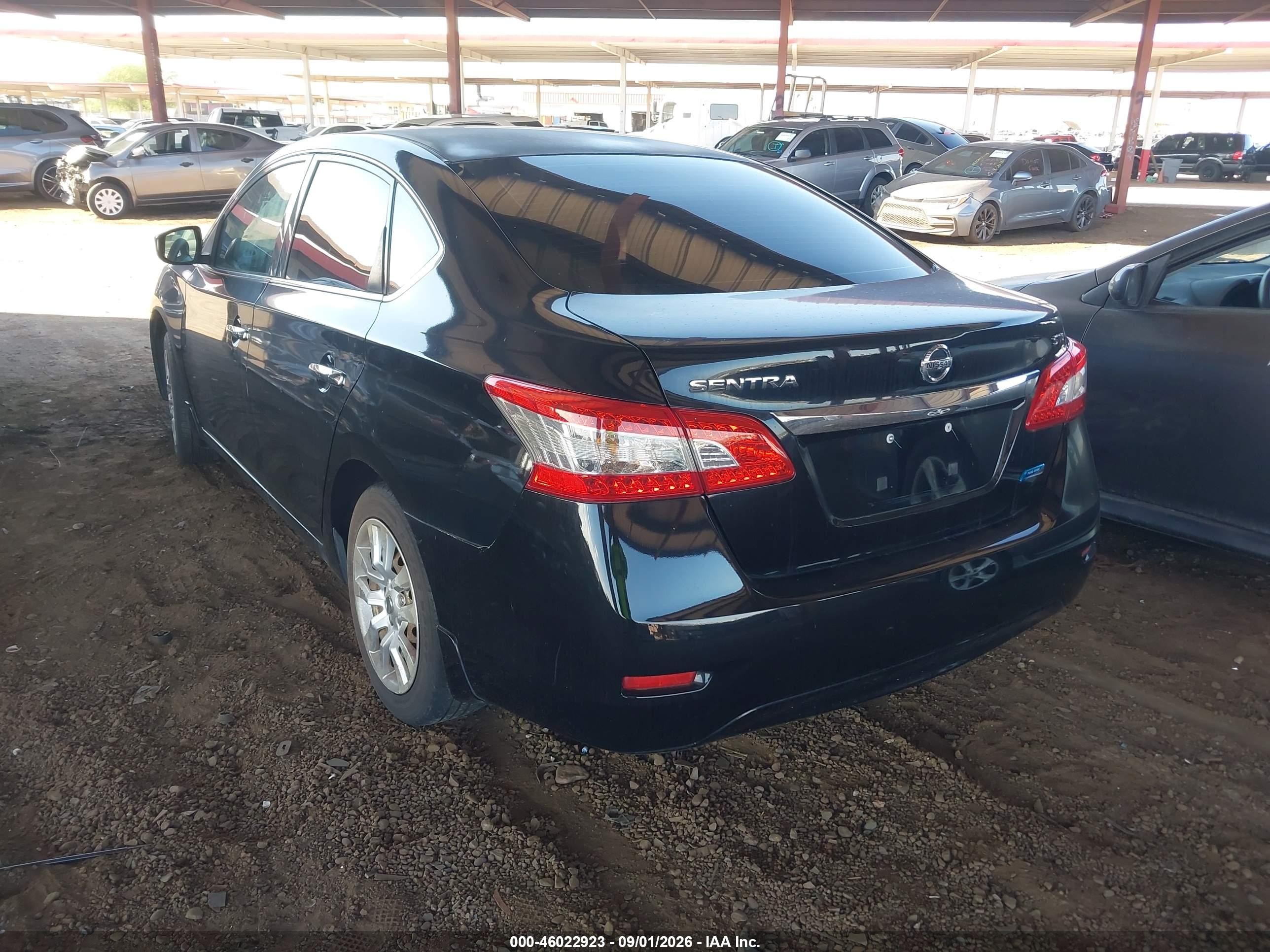 2014 Nissan Sentra Fe+ S/fe+ Sv/s/sl/sr/sv Black vin: 3N1AB7AP1EY214773