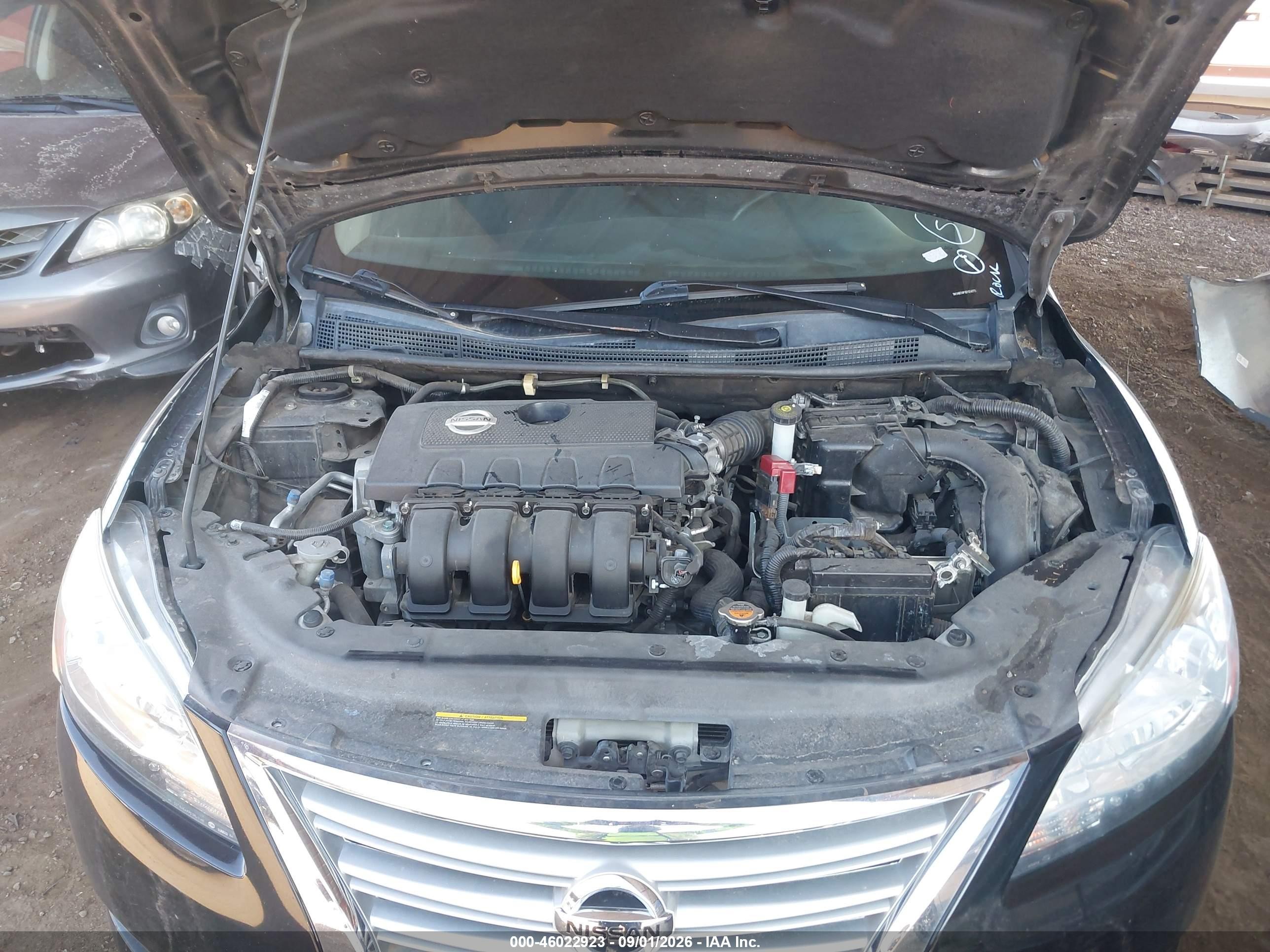 2014 Nissan Sentra Fe+ S/fe+ Sv/s/sl/sr/sv Black vin: 3N1AB7AP1EY214773