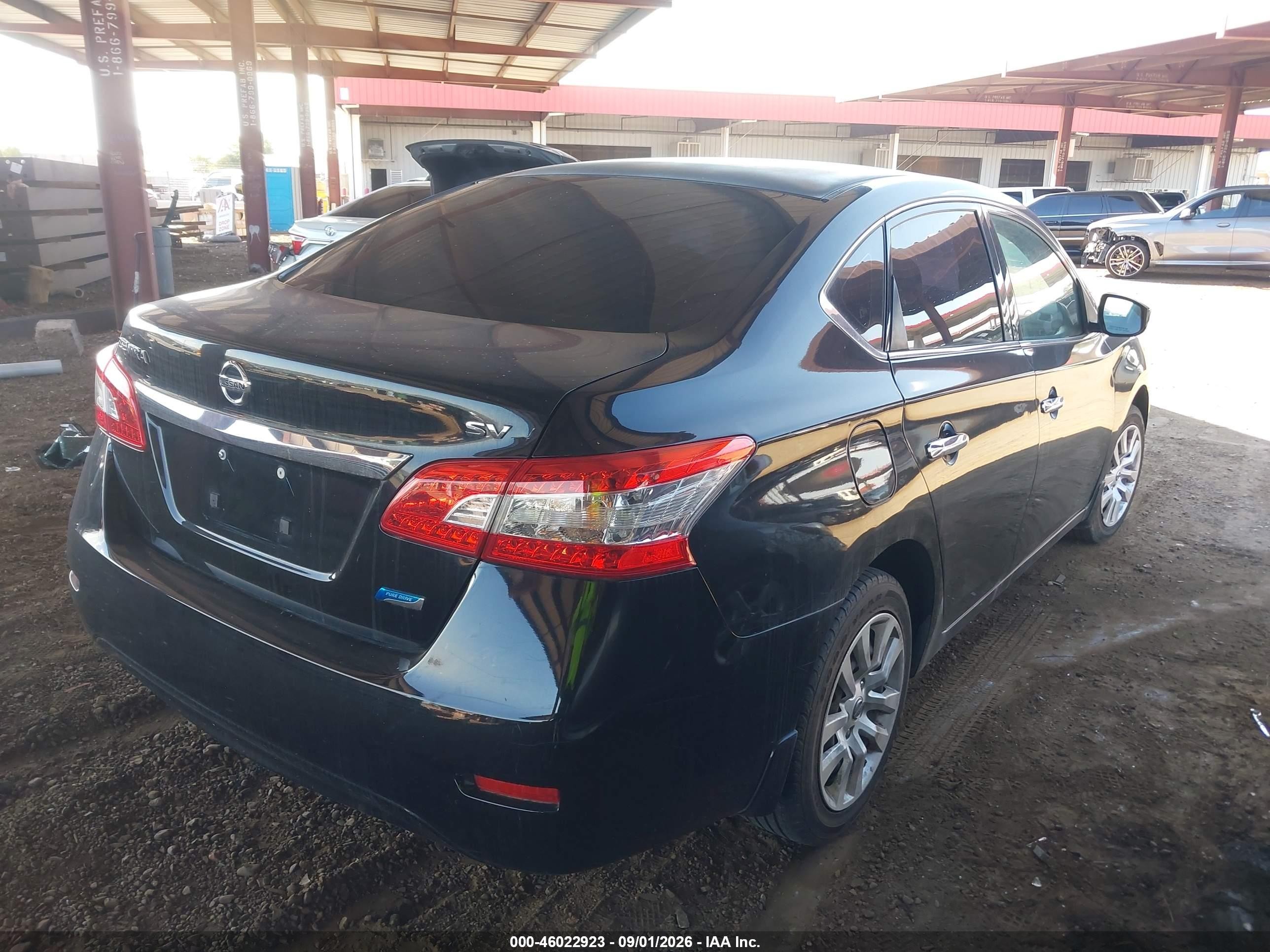 2014 Nissan Sentra Fe+ S/fe+ Sv/s/sl/sr/sv Black vin: 3N1AB7AP1EY214773