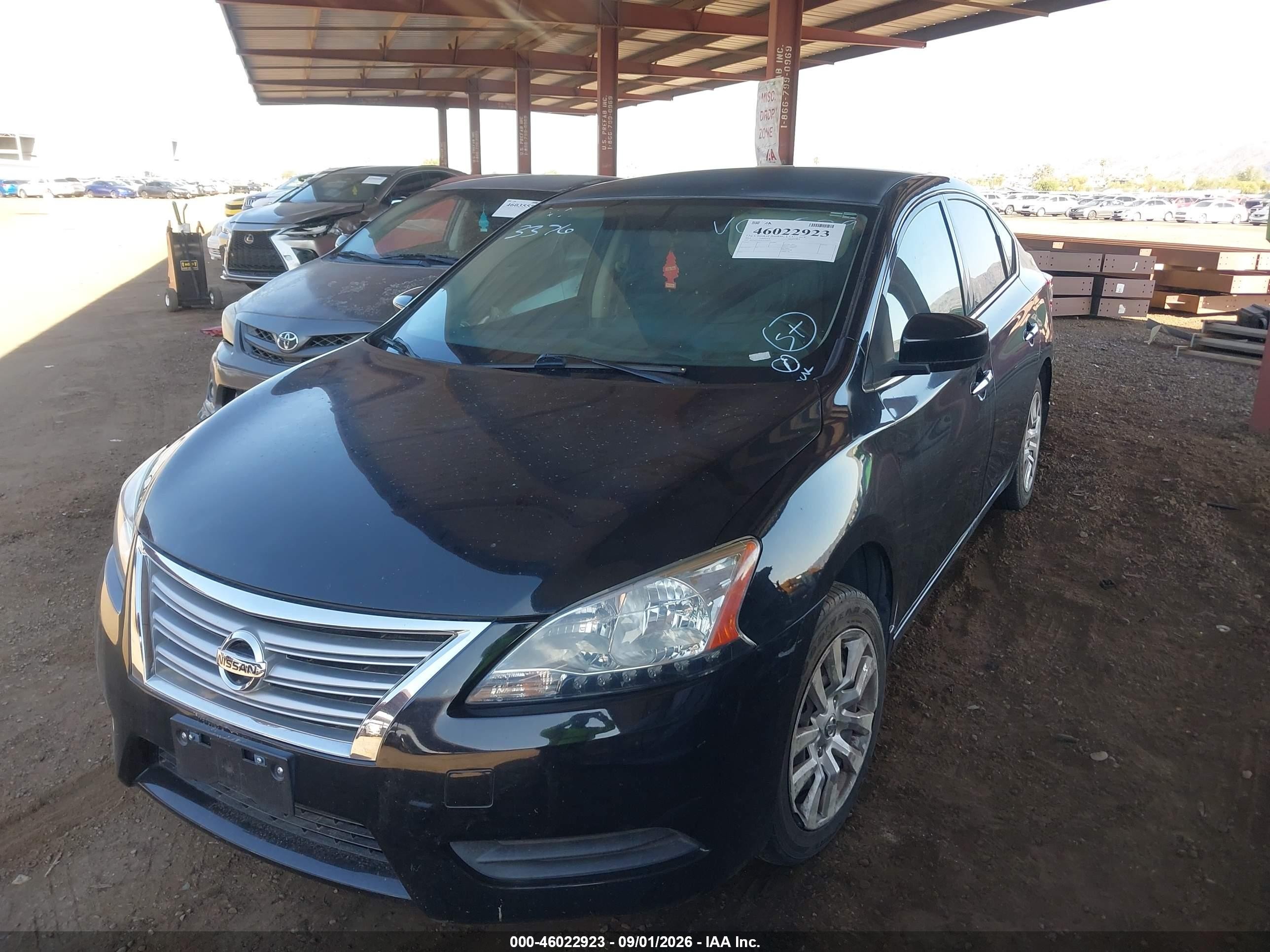 2014 Nissan Sentra Fe+ S/fe+ Sv/s/sl/sr/sv Black vin: 3N1AB7AP1EY214773