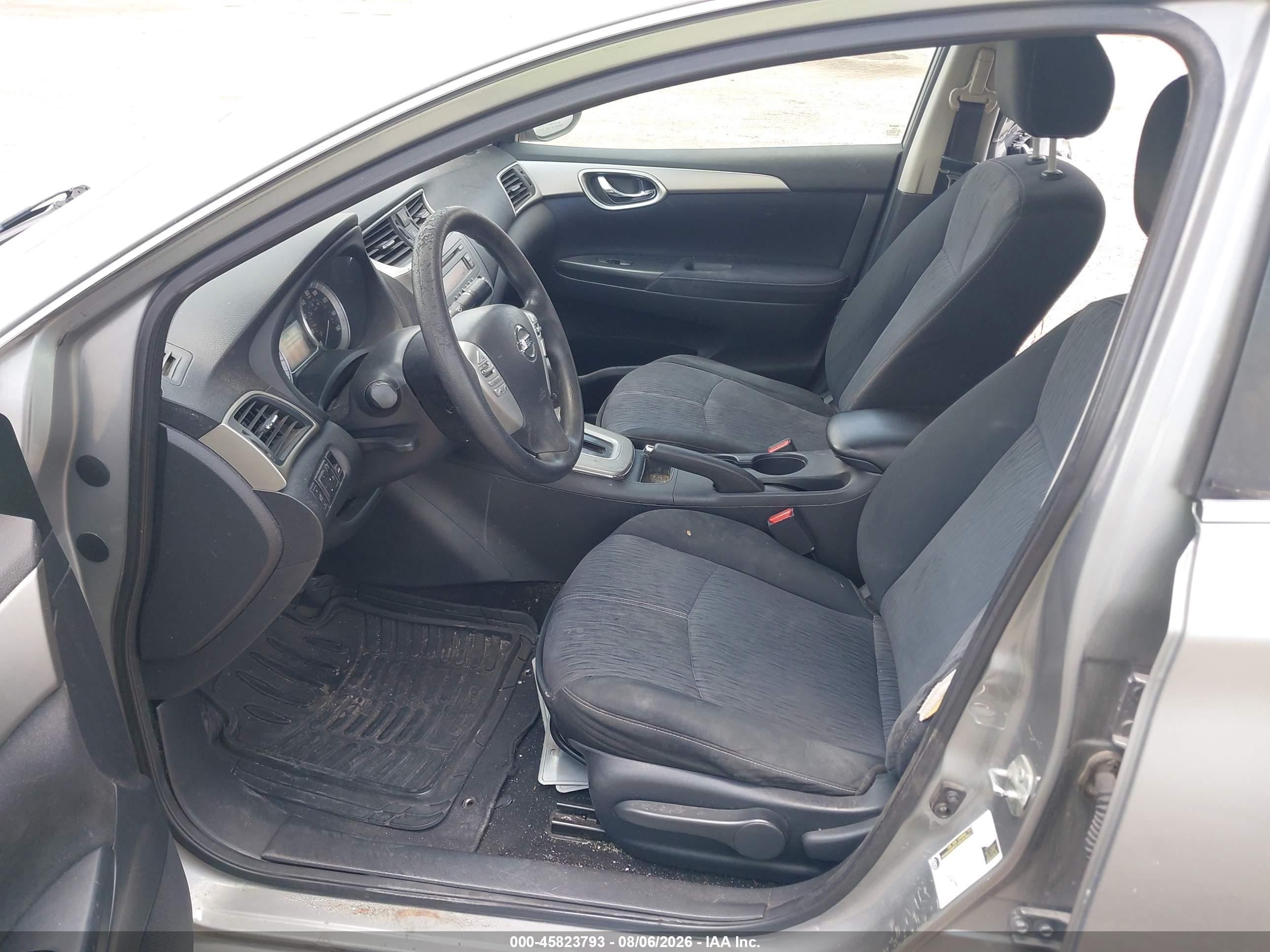 2014 Nissan Sentra Sv Gray vin: 3N1AB7AP1EY220167