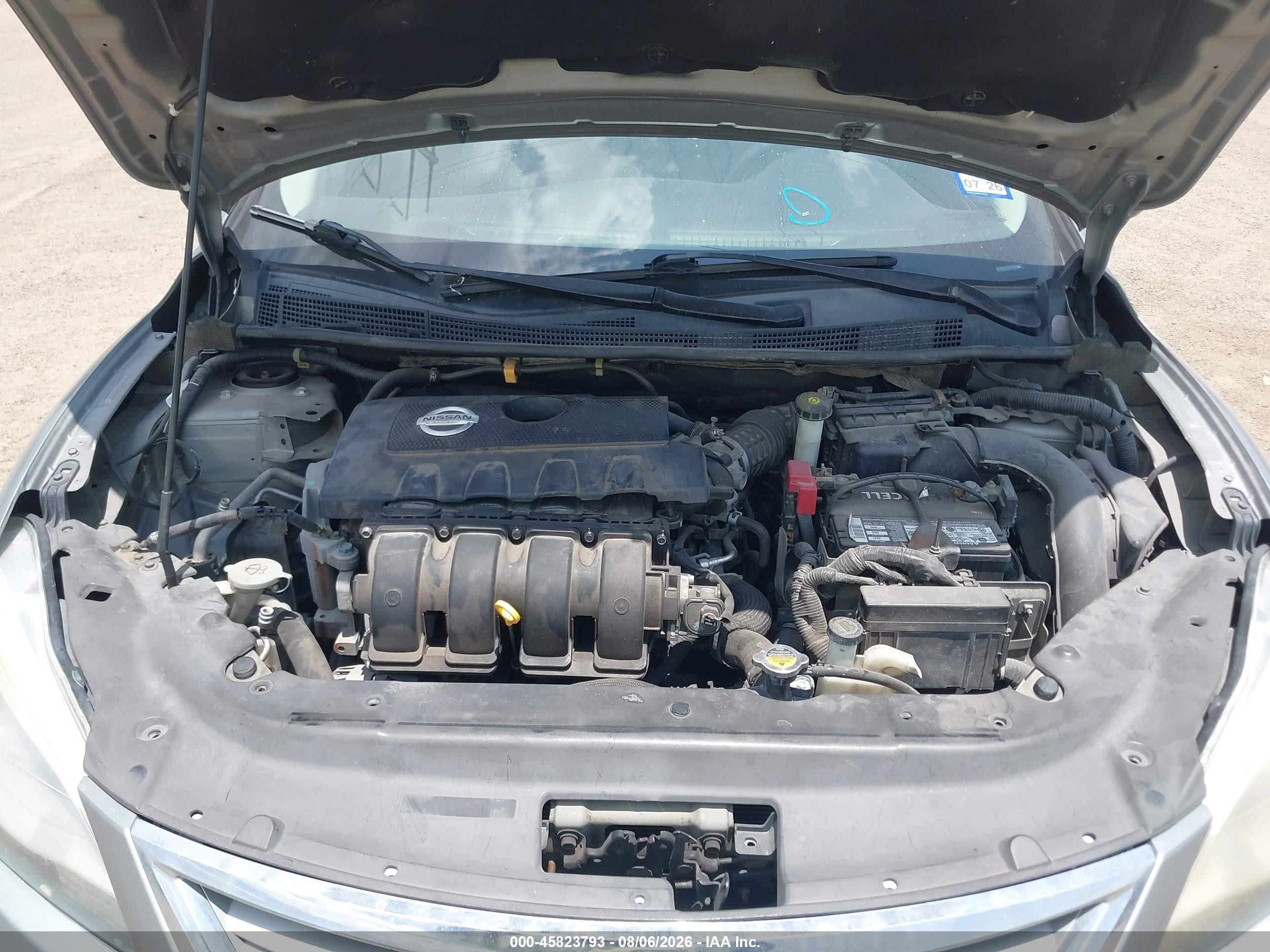 2014 Nissan Sentra Sv Gray vin: 3N1AB7AP1EY220167