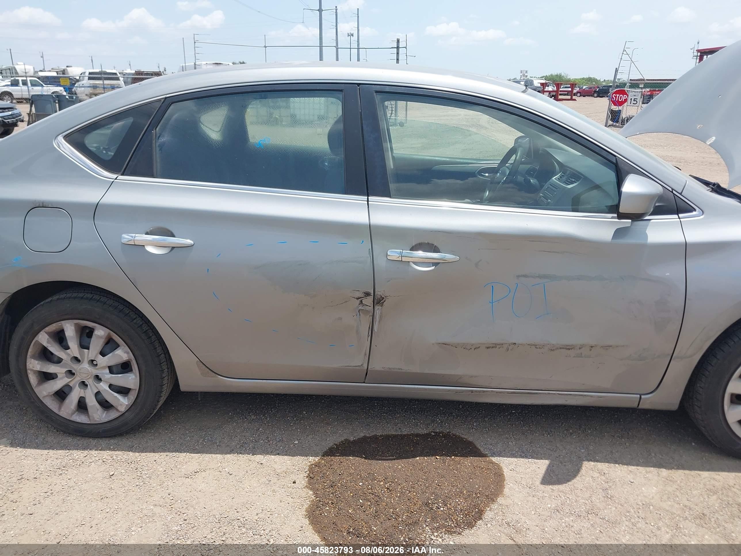 2014 Nissan Sentra Sv Gray vin: 3N1AB7AP1EY220167