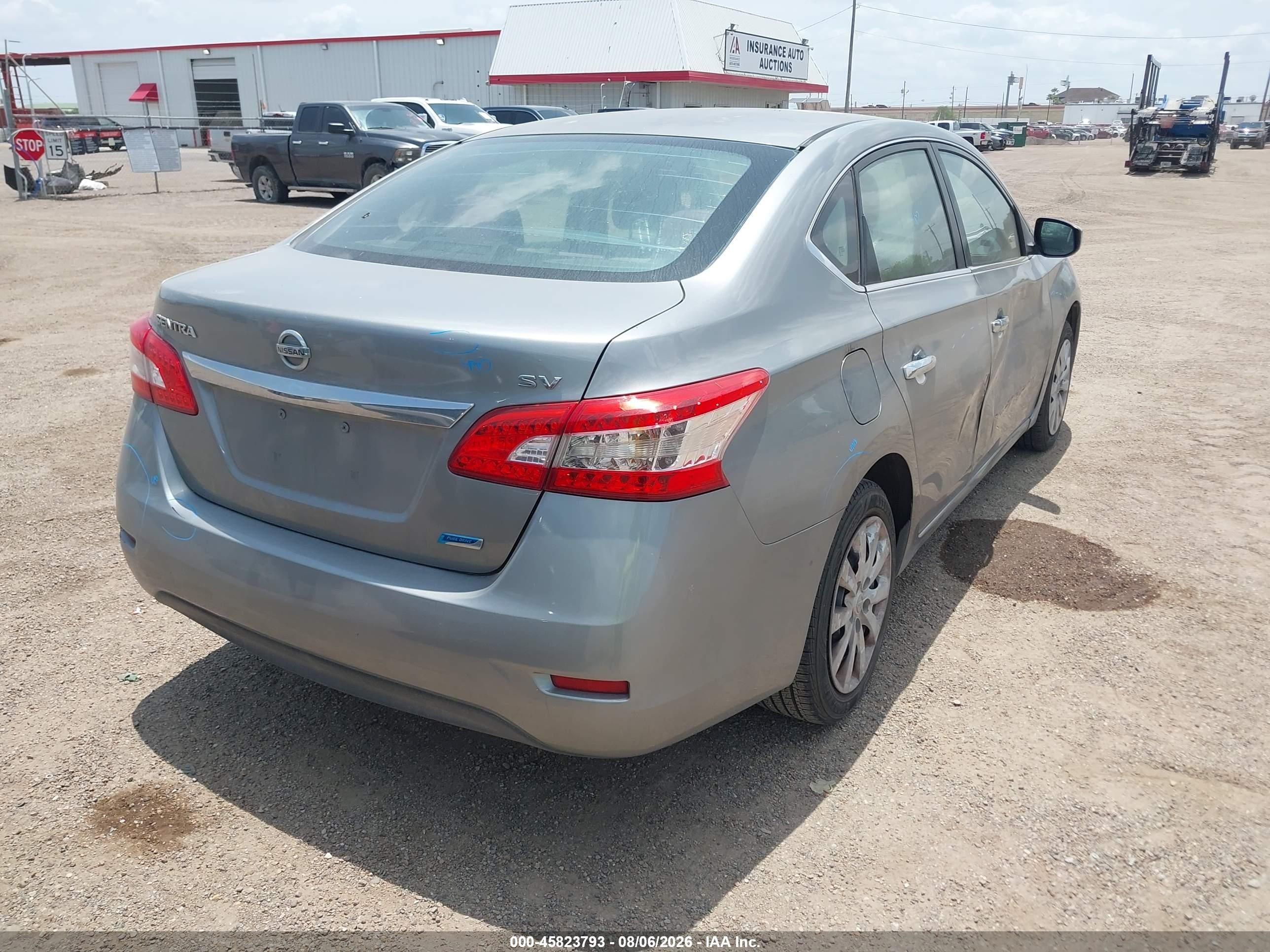 2014 Nissan Sentra Sv Gray vin: 3N1AB7AP1EY220167
