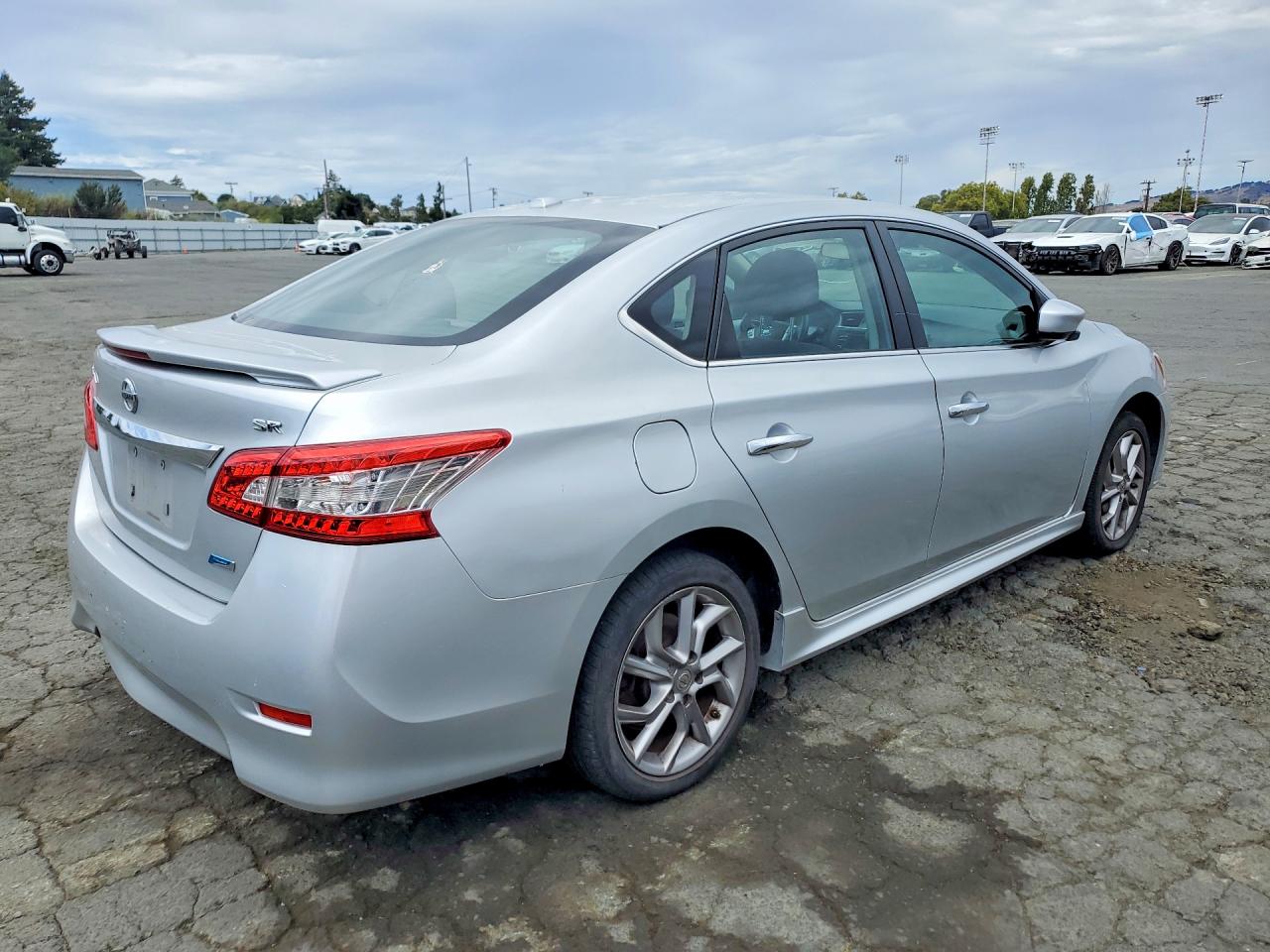 2014 Nissan Sentra Sr Silver vin: 3N1AB7AP1EY229564