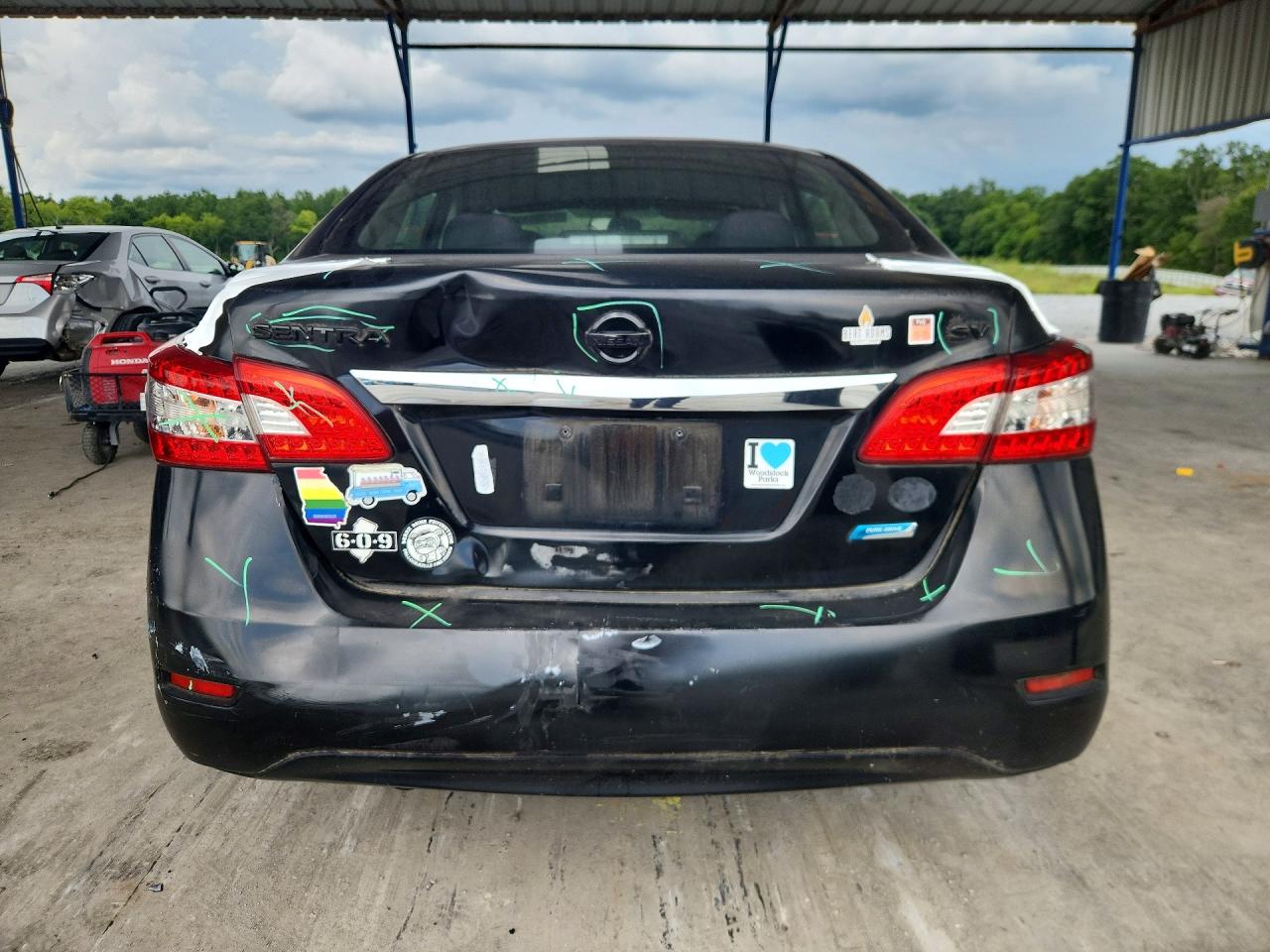 2014 Nissan Sentra Sv Black vin: 3N1AB7AP1EY231248
