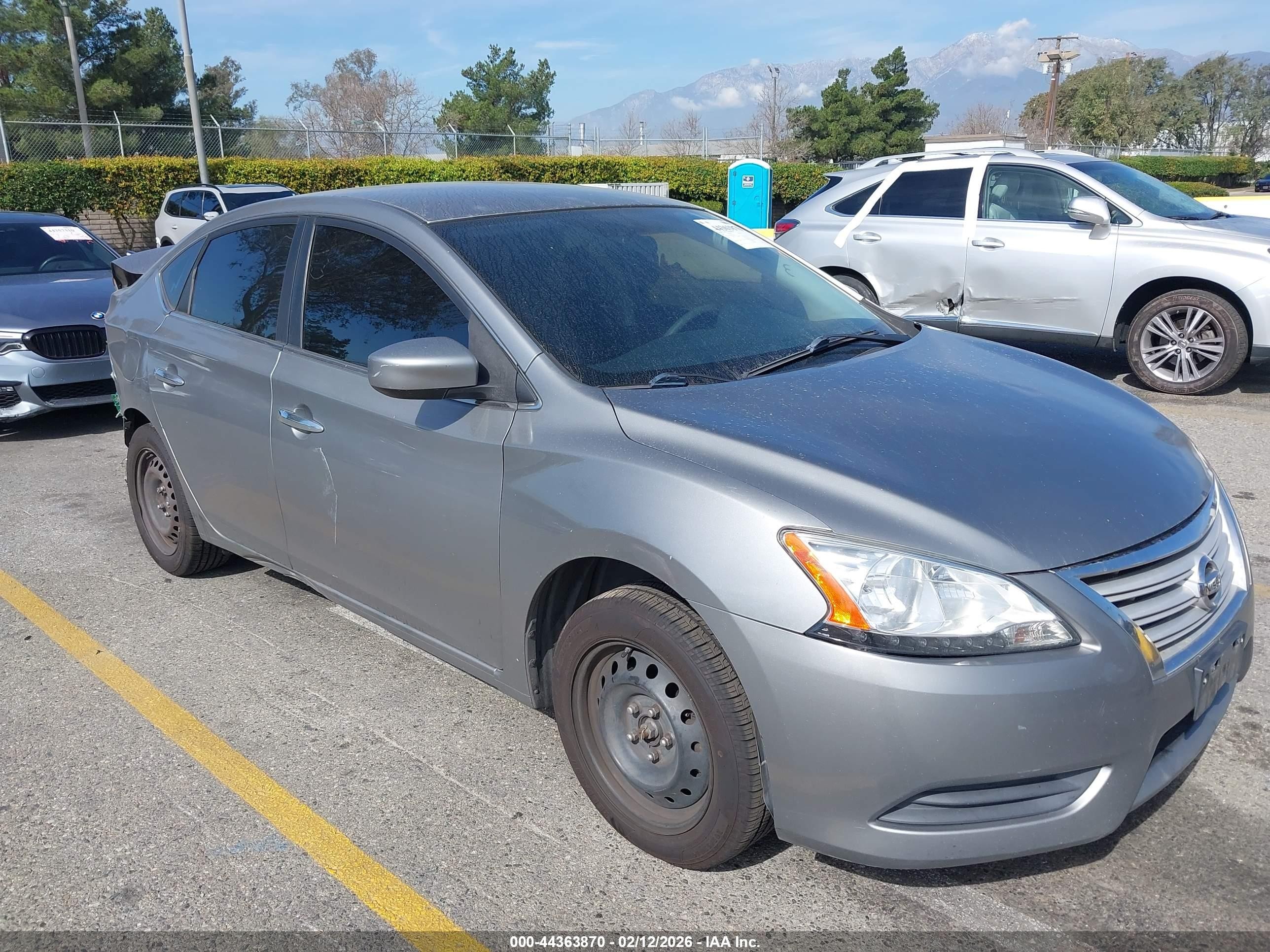 2014 Nissan Sentra S Gray vin: 3N1AB7AP1EY235929