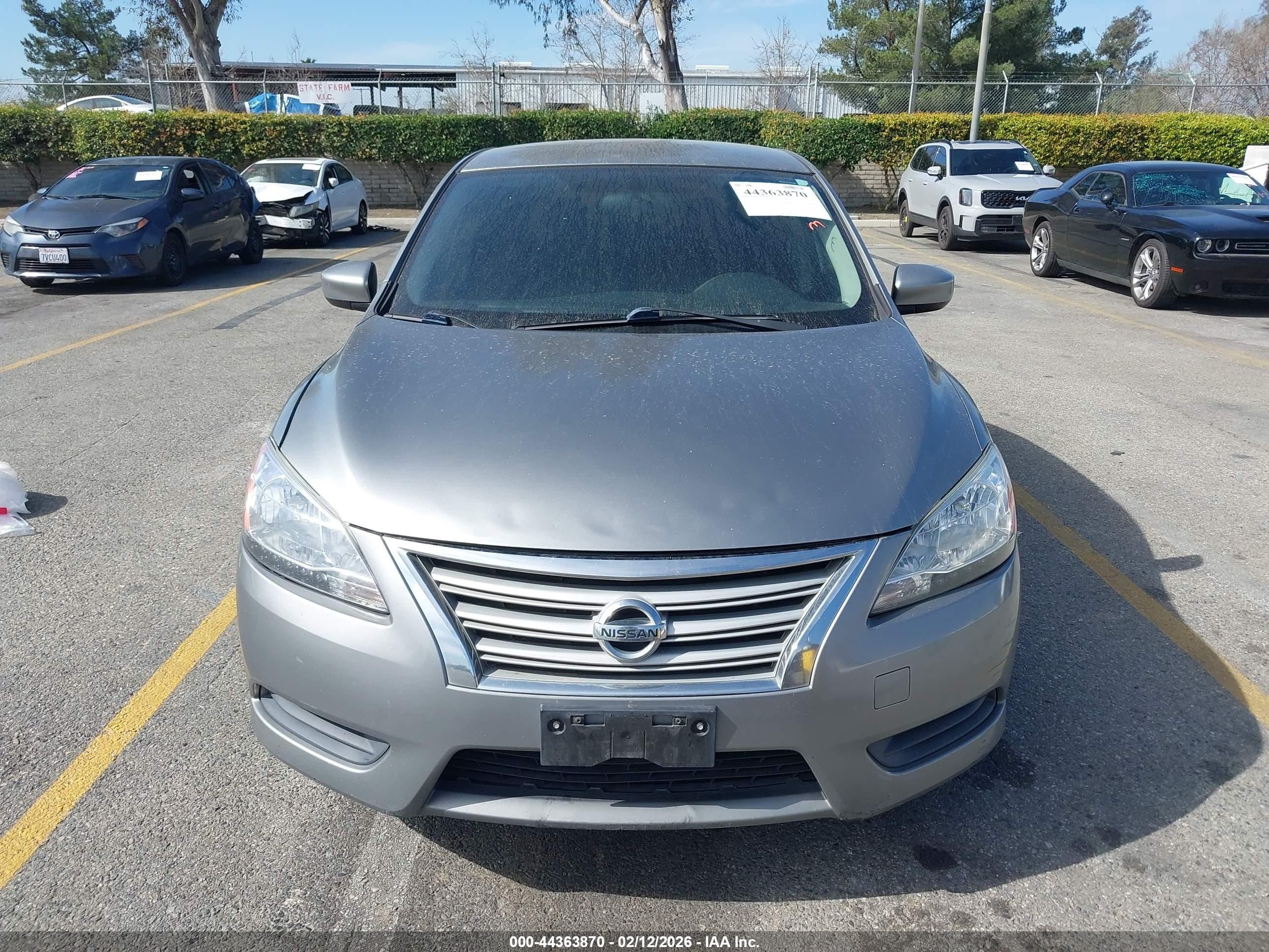 2014 Nissan Sentra S Gray vin: 3N1AB7AP1EY235929