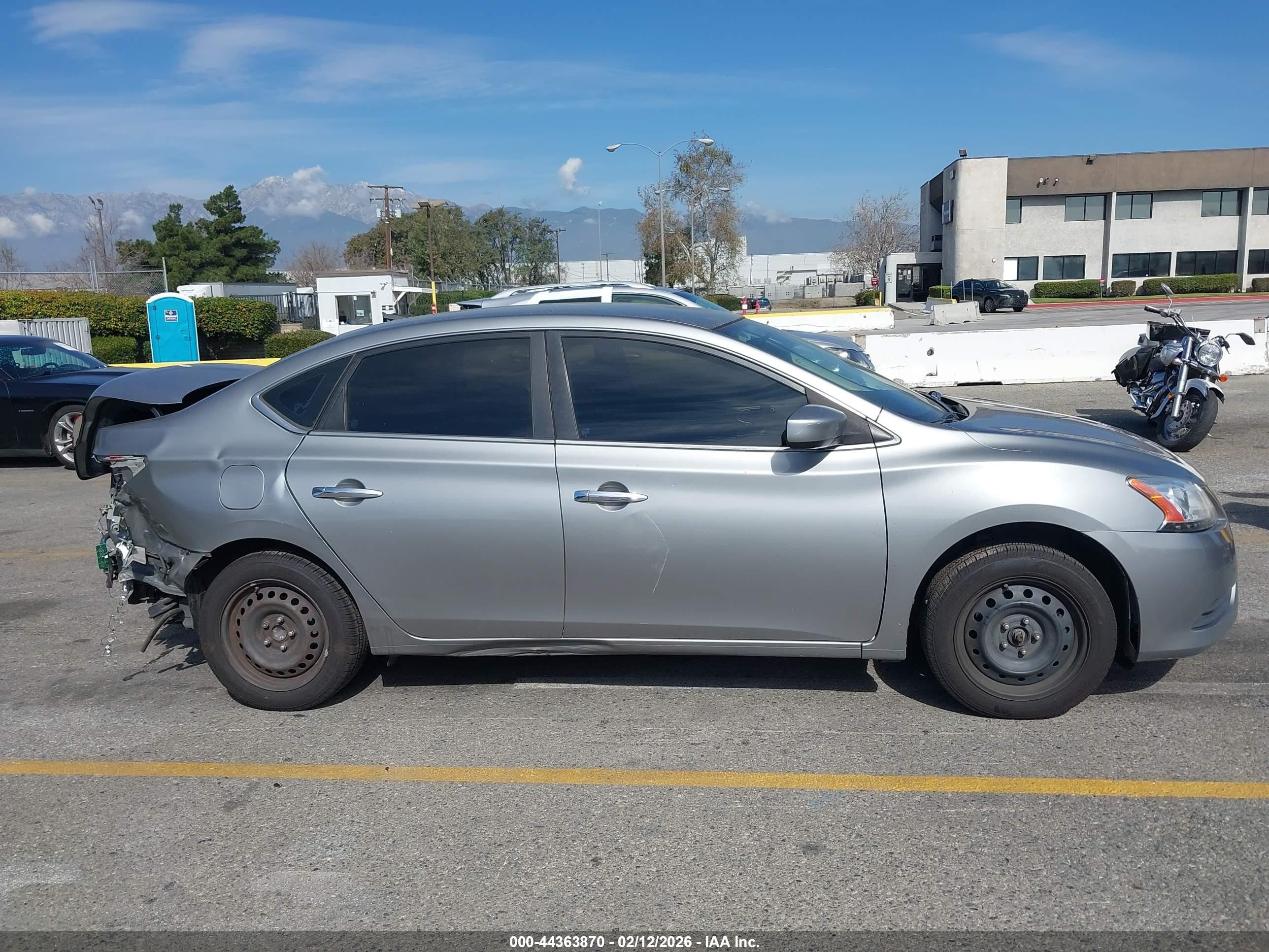 2014 Nissan Sentra S Gray vin: 3N1AB7AP1EY235929