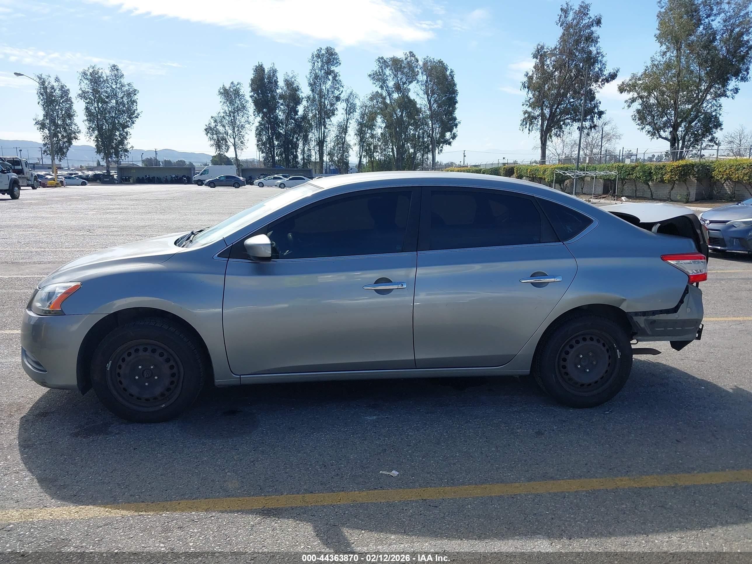 2014 Nissan Sentra S Gray vin: 3N1AB7AP1EY235929