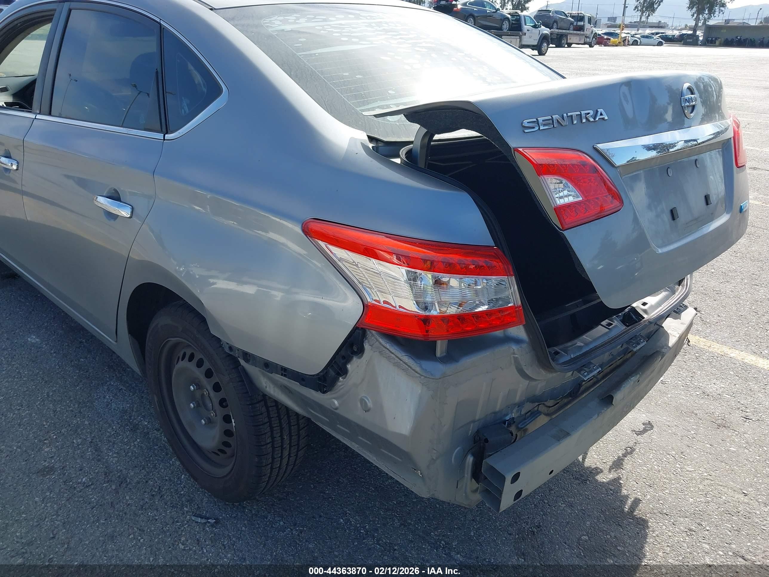 2014 Nissan Sentra S Gray vin: 3N1AB7AP1EY235929