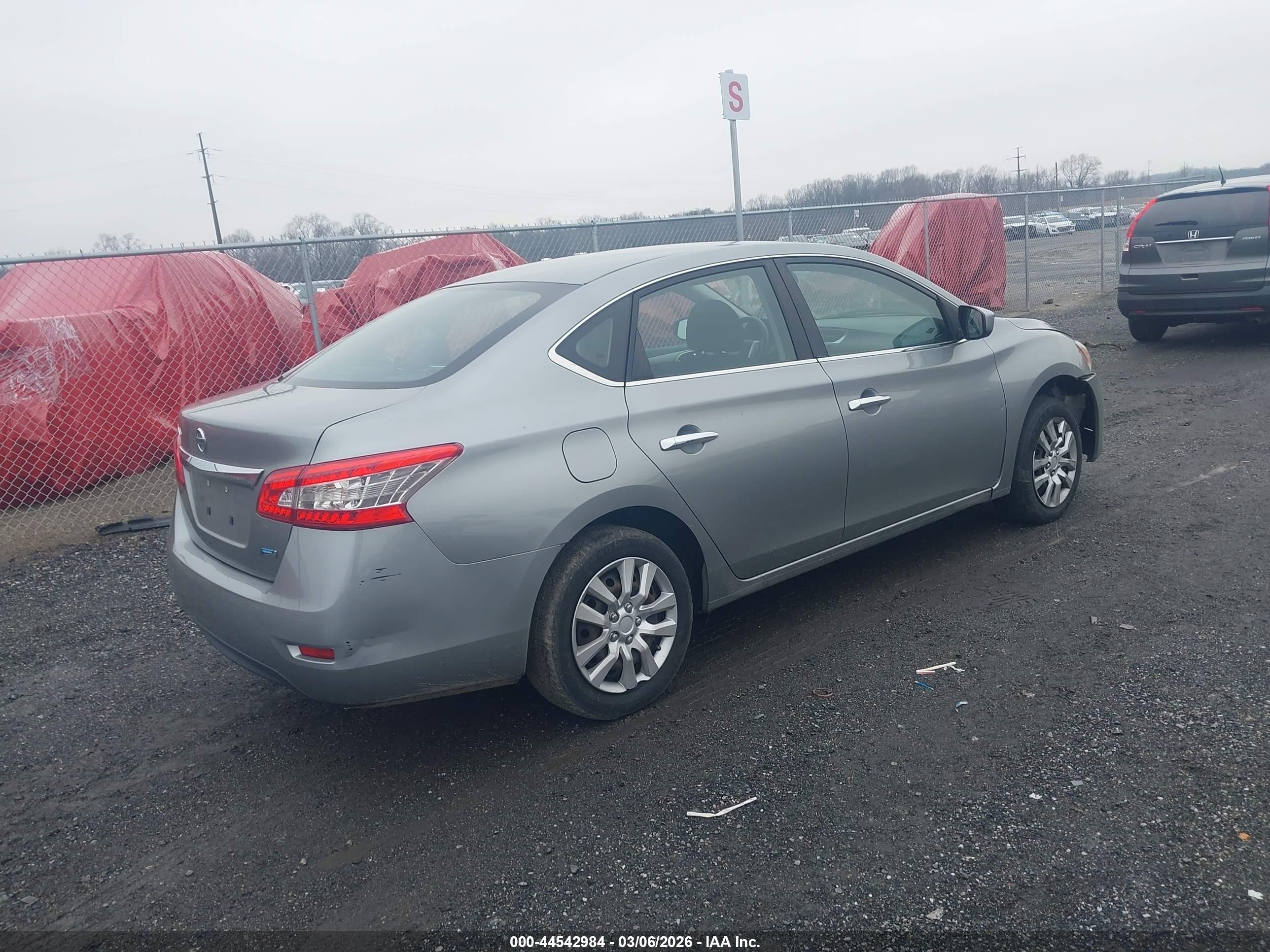 2014 Nissan Sentra S Silver vin: 3N1AB7AP1EY242430
